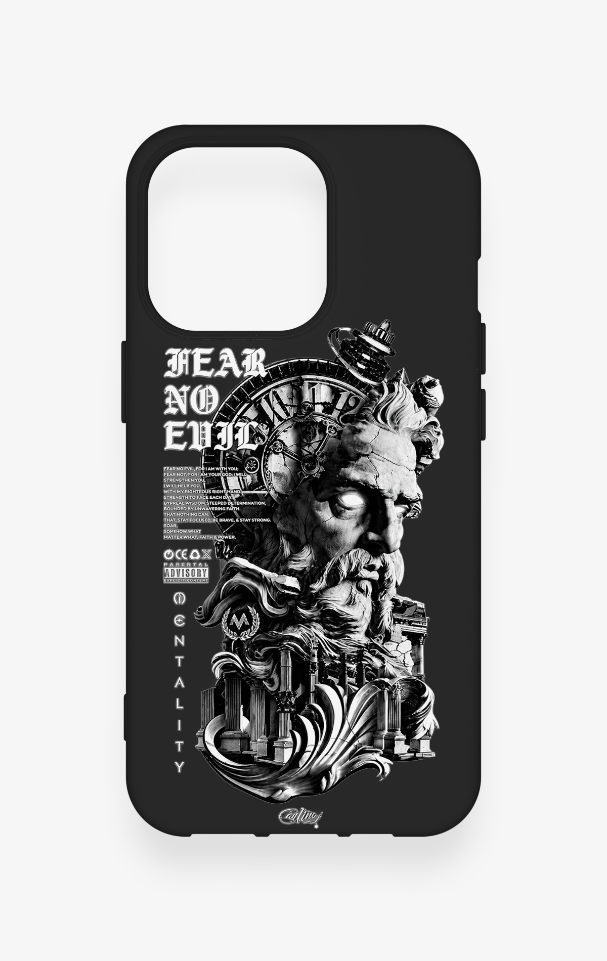 iPhone 13 Pro Uyumlu Fear No Evil Desenli Silikon Kılıf