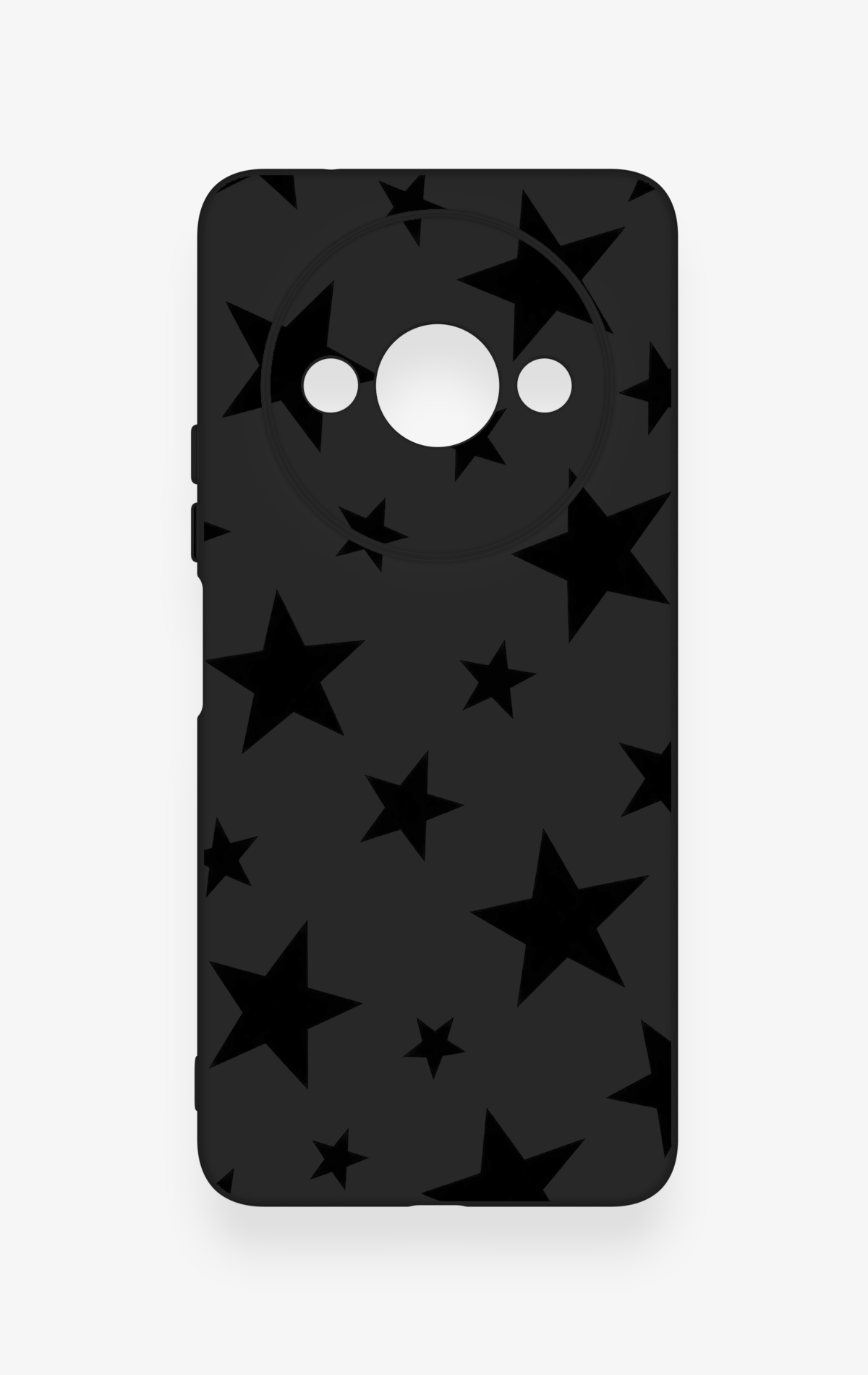Redmi A3 Uyumlu Siyah Star Desenli Silikon Kılıf