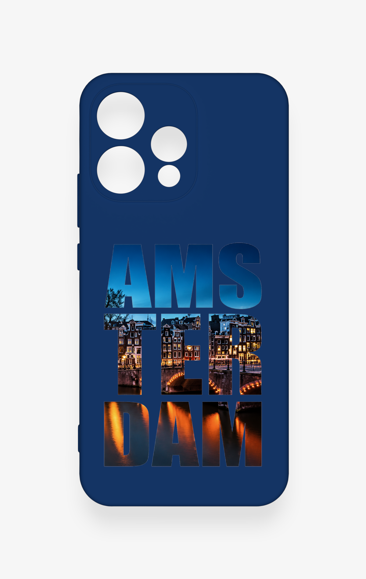 Oppo Reno 15 5G Uyumlu Amsterdam Desenli Silikon Kılıf