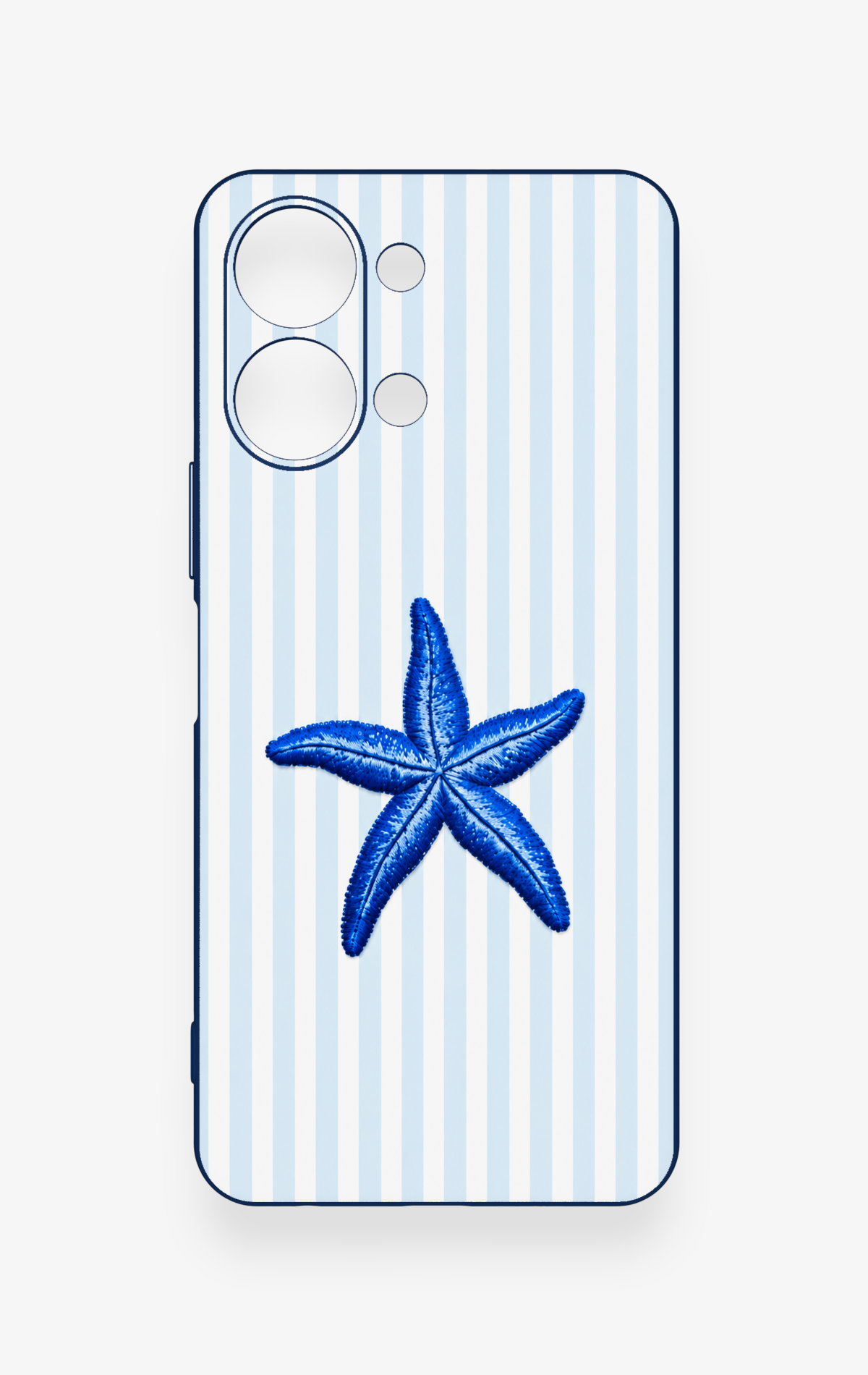 Vivo Y05 4G Uyumlu Mavi Deniz Yıldızı Desenli Silikon Kılıf