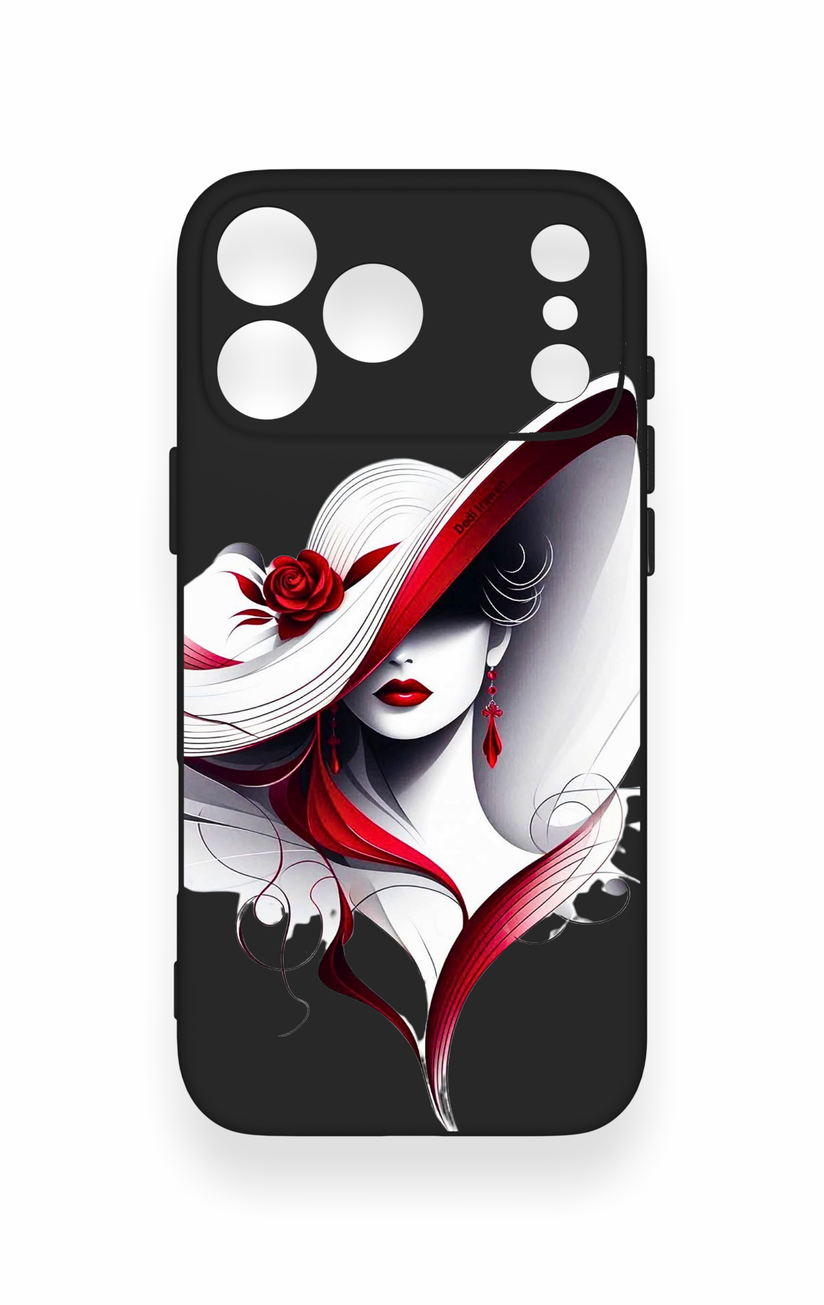 iPhone 17 Pro Max Uyumlu Matmazel Desenli Silikon Kılıf