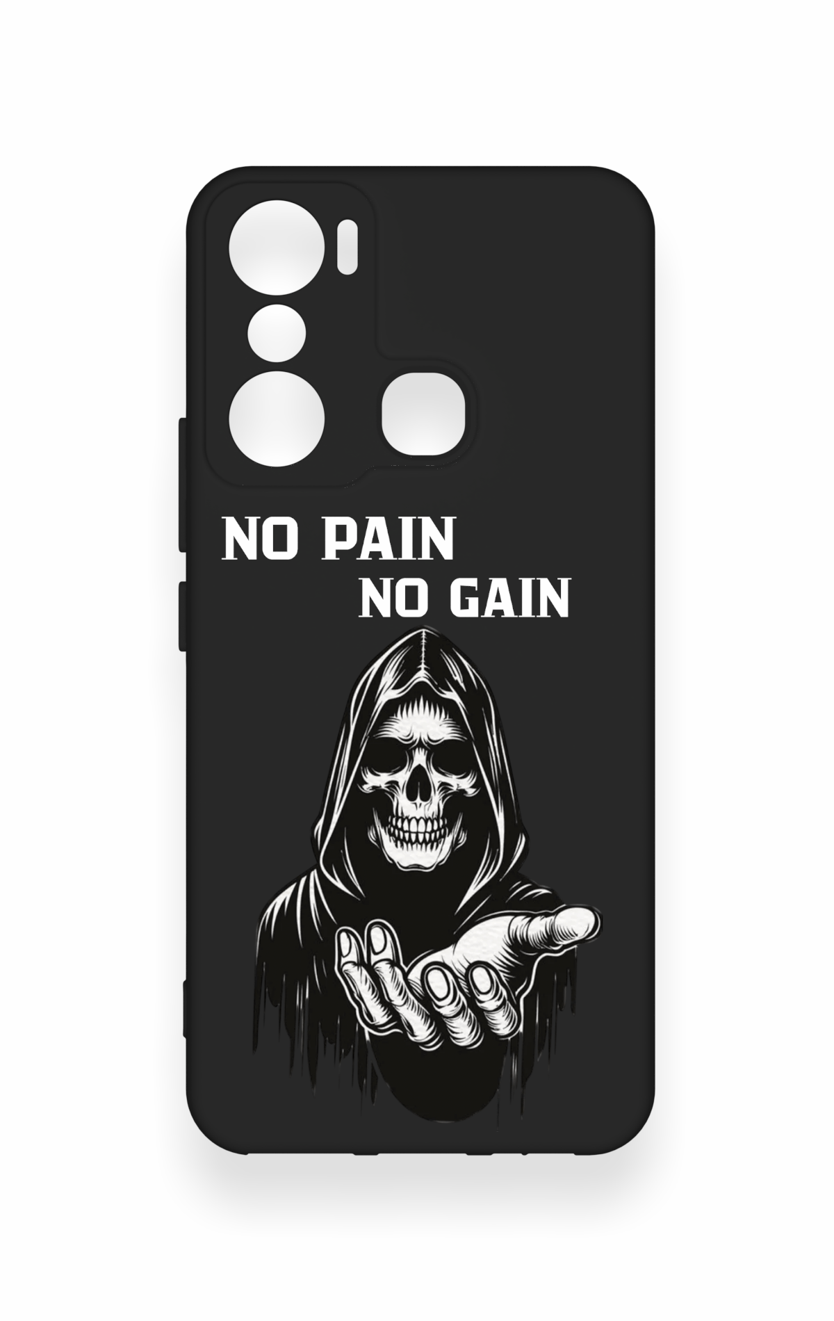 İnfinix Hot 20i Uyumlu No Pain No Gain Desenli Silikon Kılıf