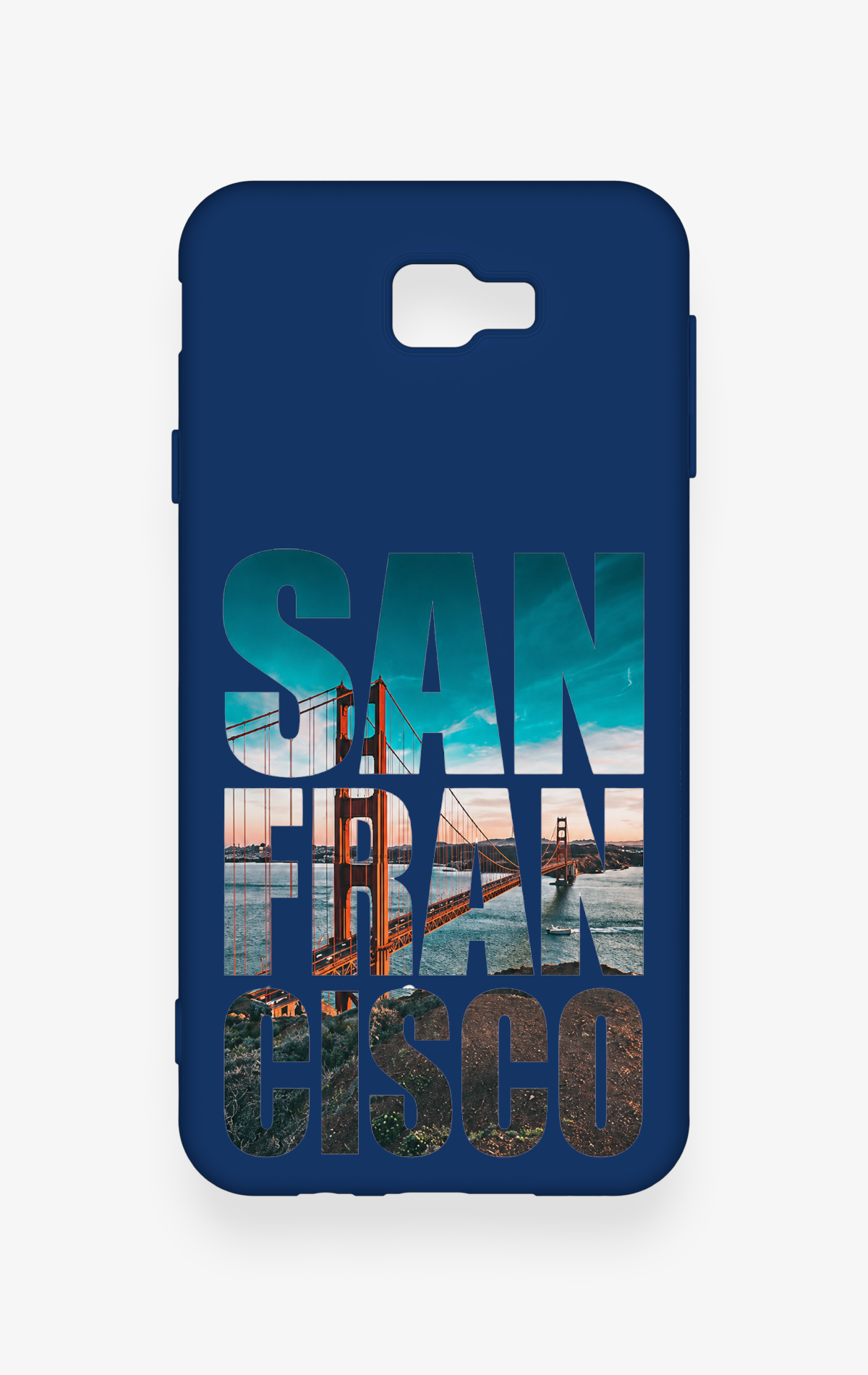 Samsung J7 Prime Uyumlu San Francisco Desenli Silikon Kılıf