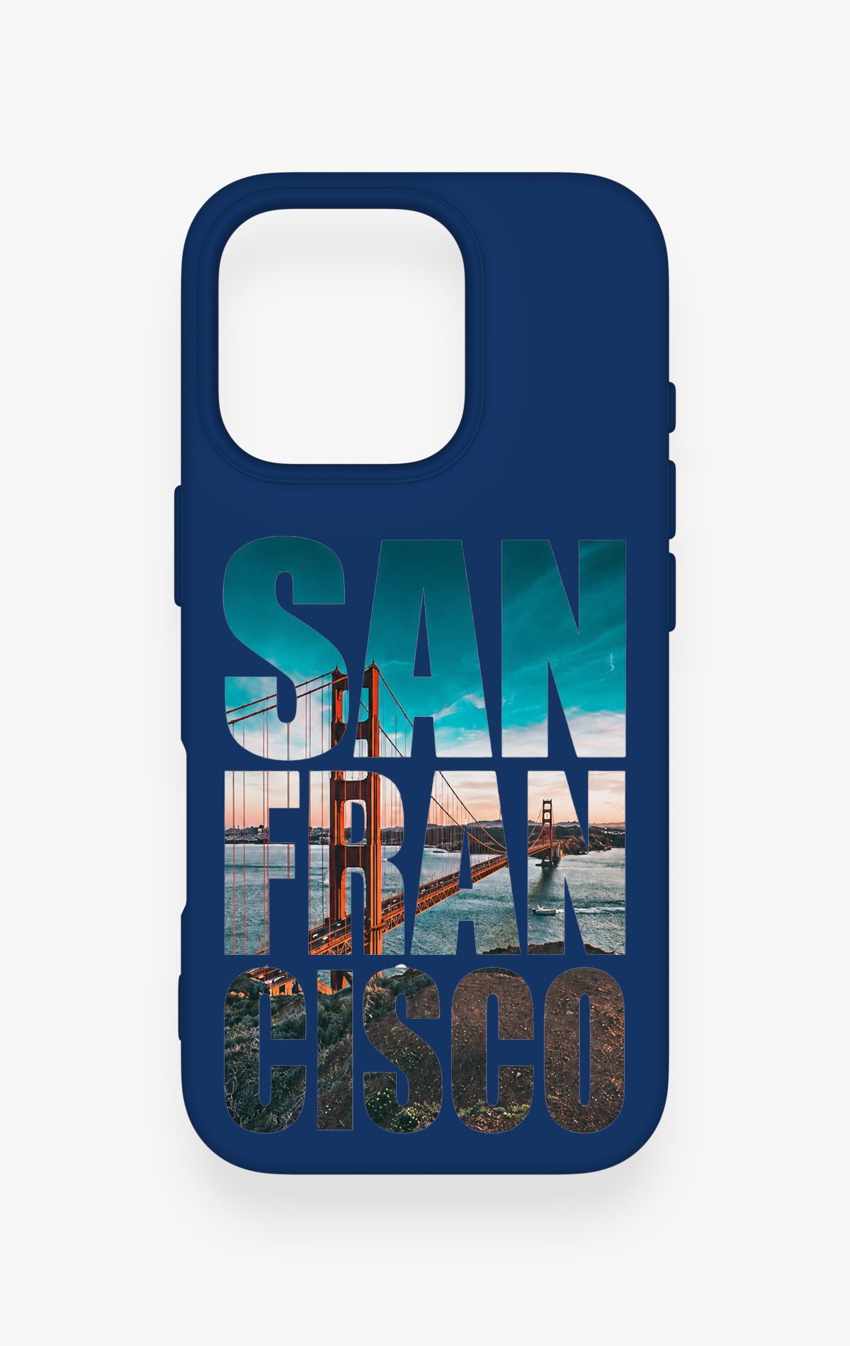 iPhone 16 Pro Uyumlu San Francisco Desenli Silikon Kılıf