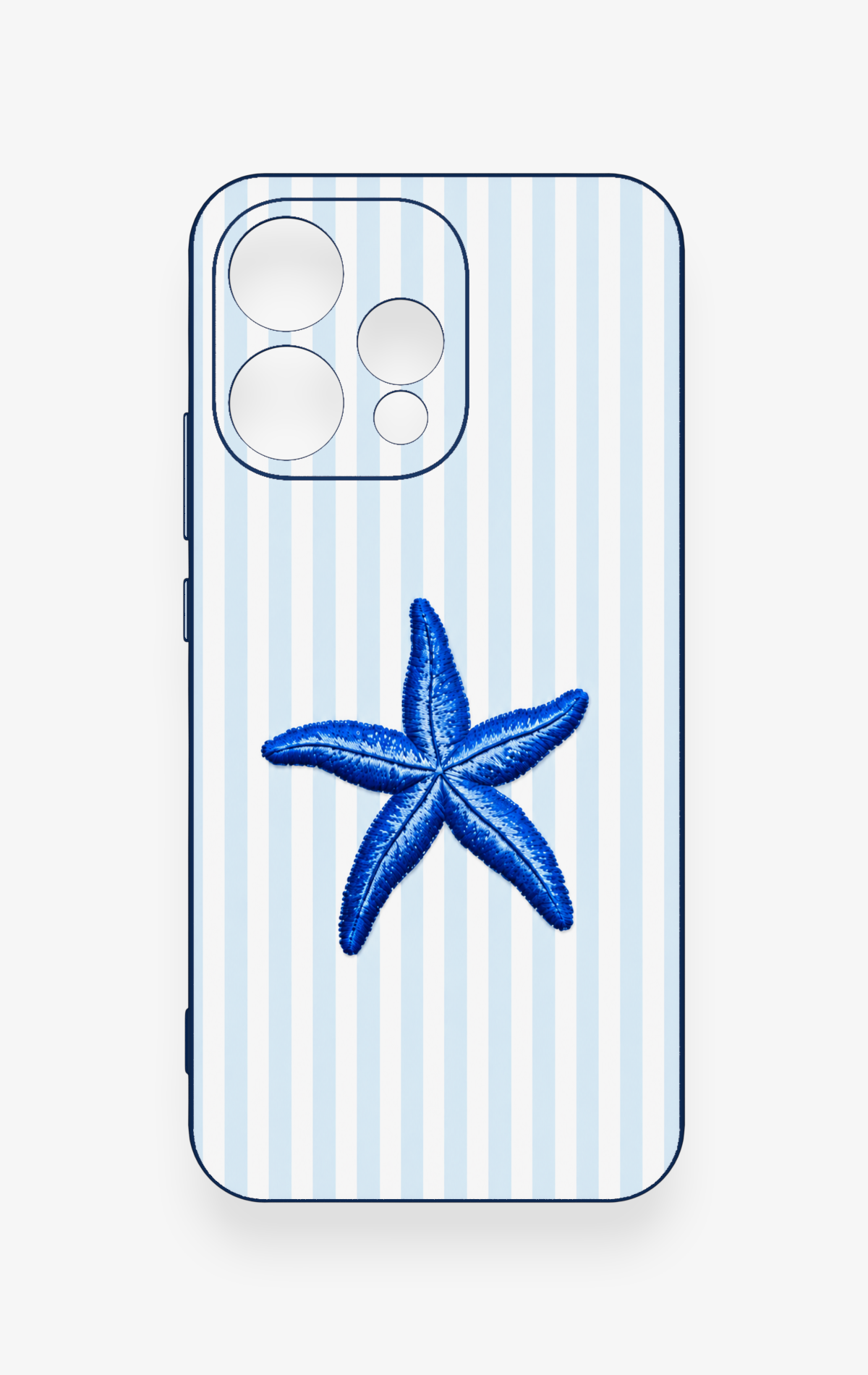 Oppo Reno 15 5G Uyumlu Mavi Deniz Yıldızı Desenli Silikon Kılıf