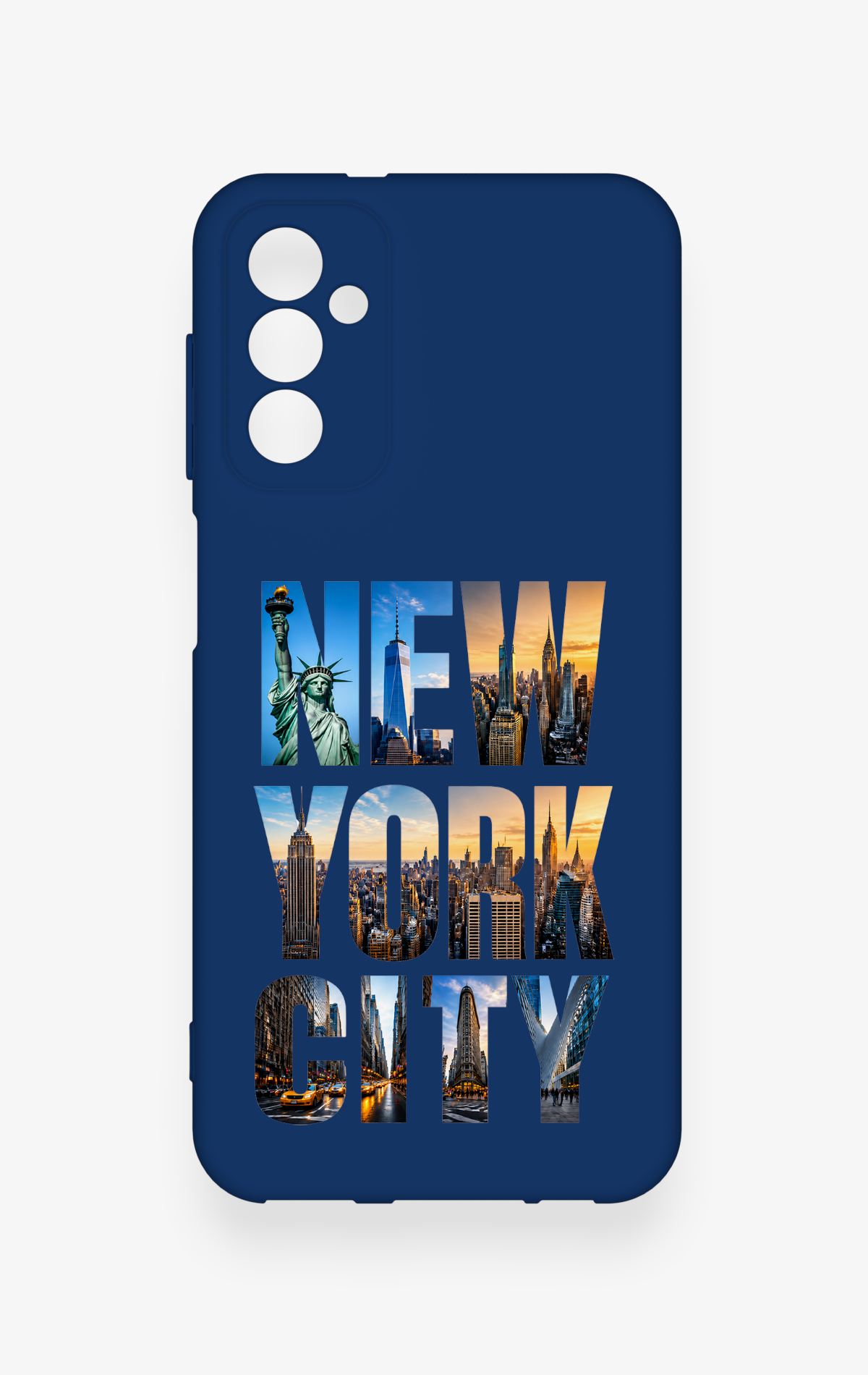 Samsung M13 Uyumlu New York City Desenli Silikon Kılıf