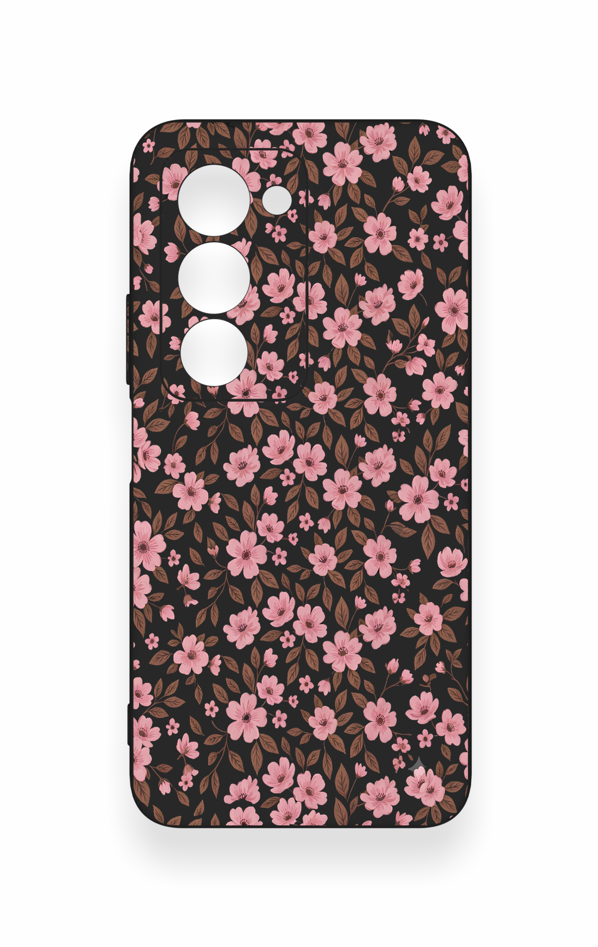 Redmi 15 5G Uyumlu Mini Pembe Çiçek Desenli Silikon Kılıf