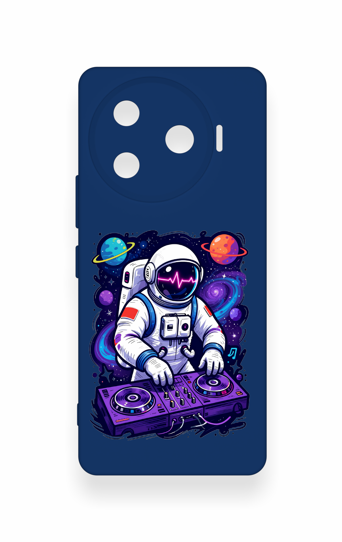 Tecno Camon 30 Pro 5G Uyumlu Astronot DJ Desenli Silikon Kılıf