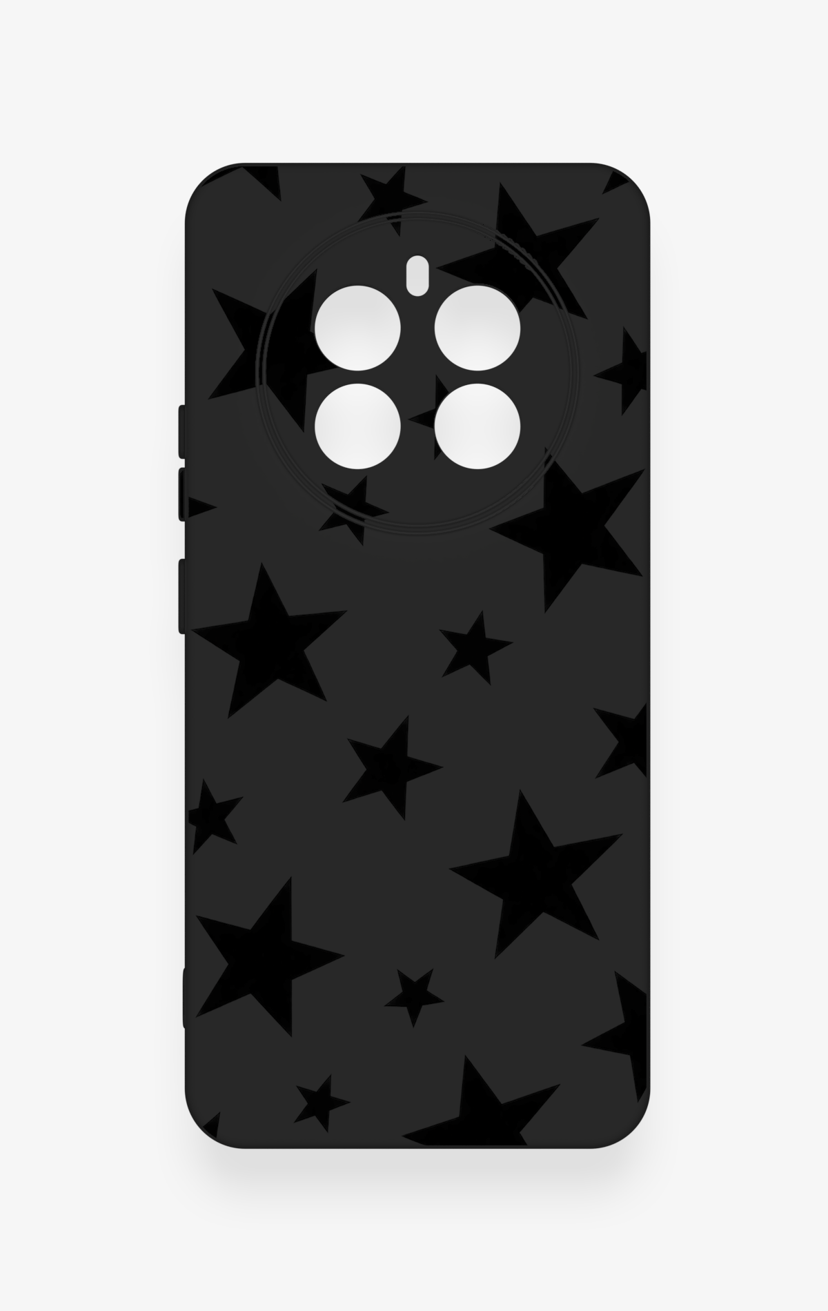Realme 12 4G Uyumlu Siyah Star Desenli Silikon Kılıf