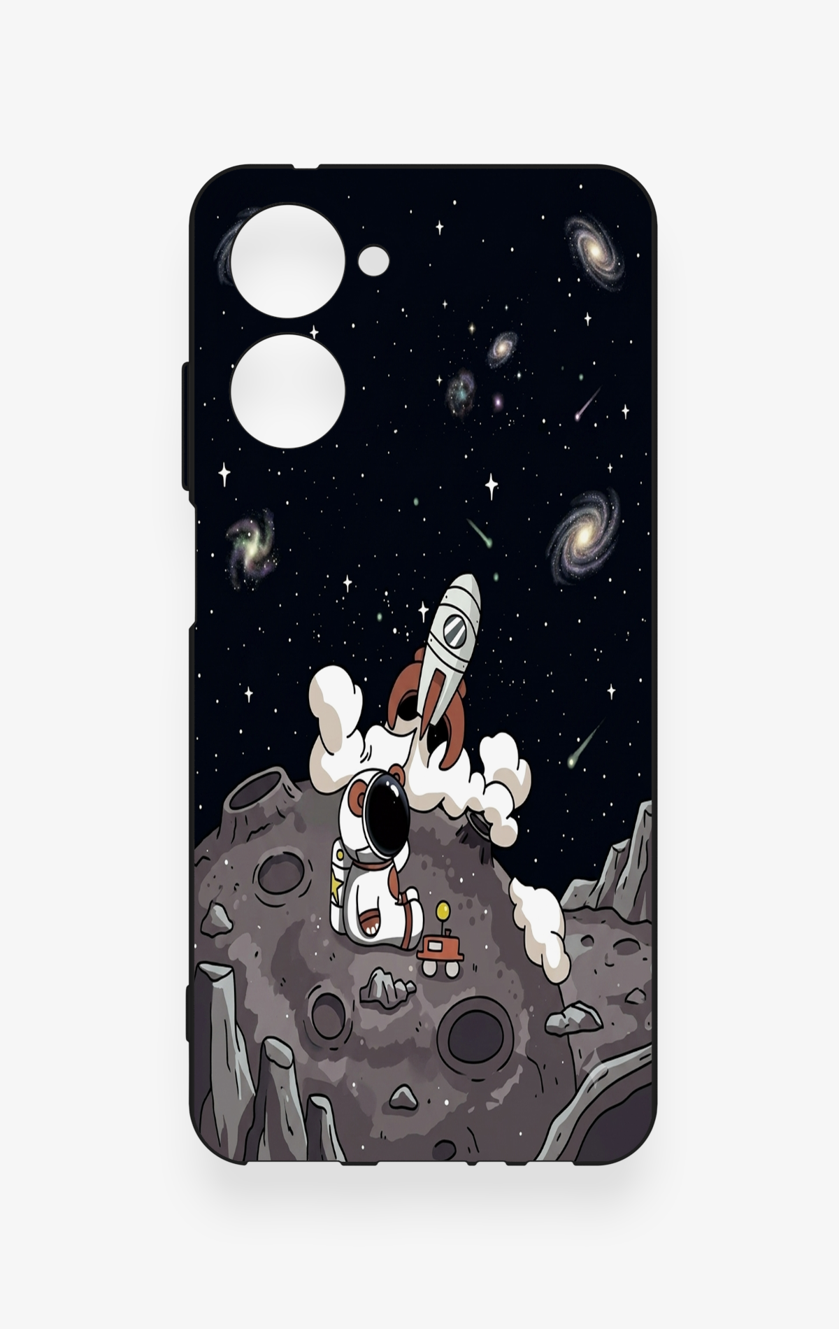 Realme 10 Uyumlu Uzay Astronot Desenli Silikon Kılıf