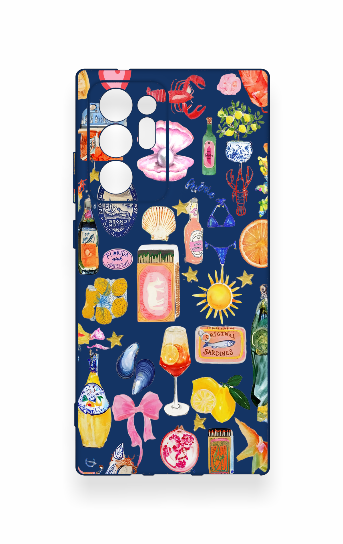 Samsung Note 20 Ultra Uyumlu Summer Desenli Silikon Kılıf