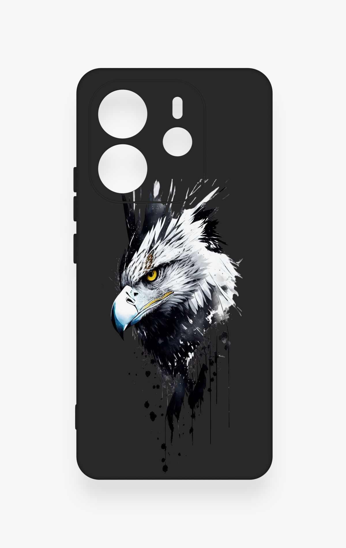 Redmi Note 14 4G Uyumlu Bald Eagle Desenli Silikon Kılıf