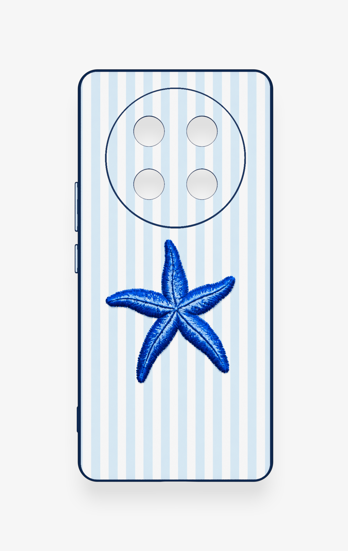 Honor Magic 7 Lite 5G Uyumlu Mavi Deniz Yıldızı Desenli Silikon Kılıf