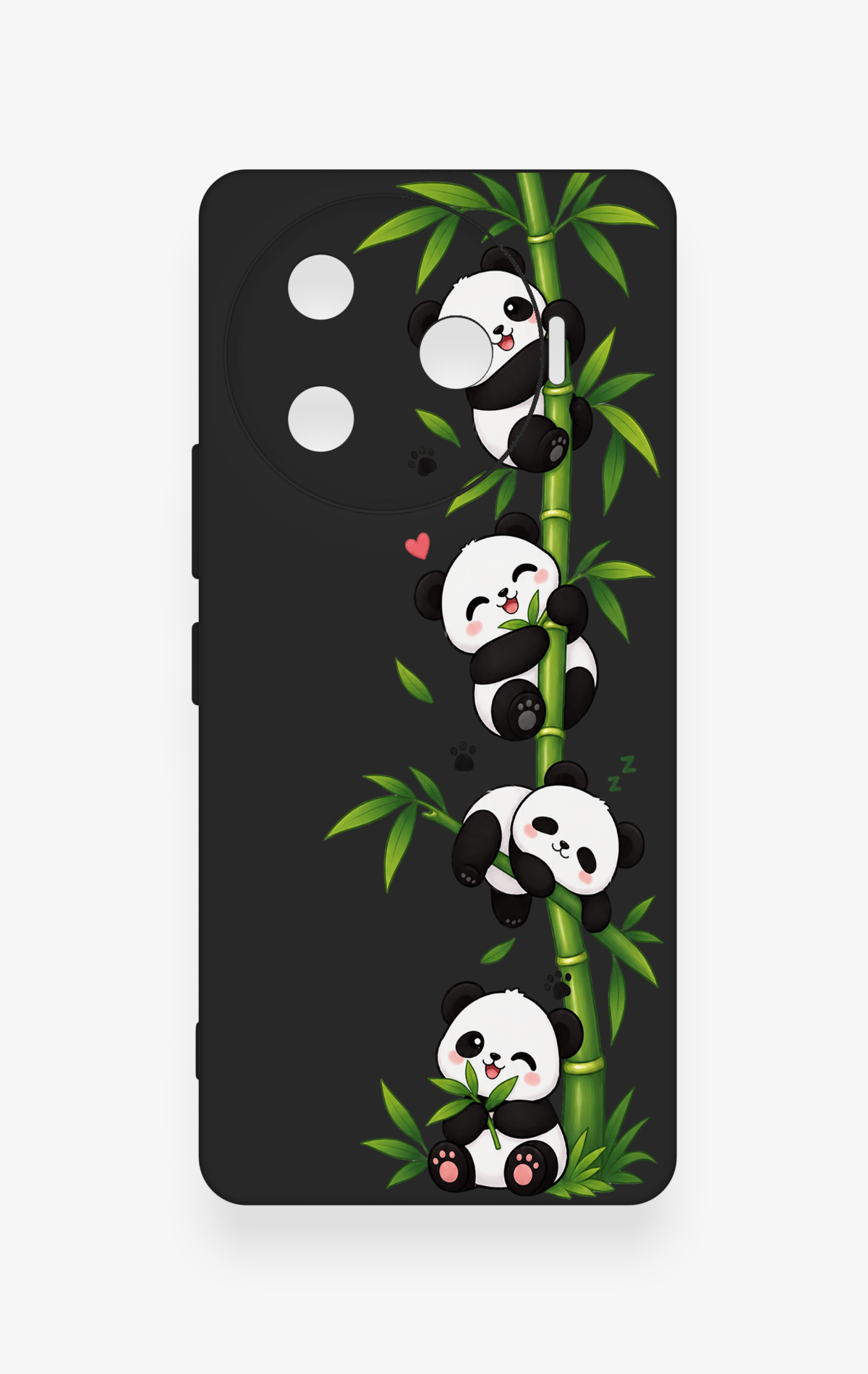 Tecno Camon 30 Pro 5G Uyumlu Sevimli Panda Bambu Desenli Silikon Kılıf
