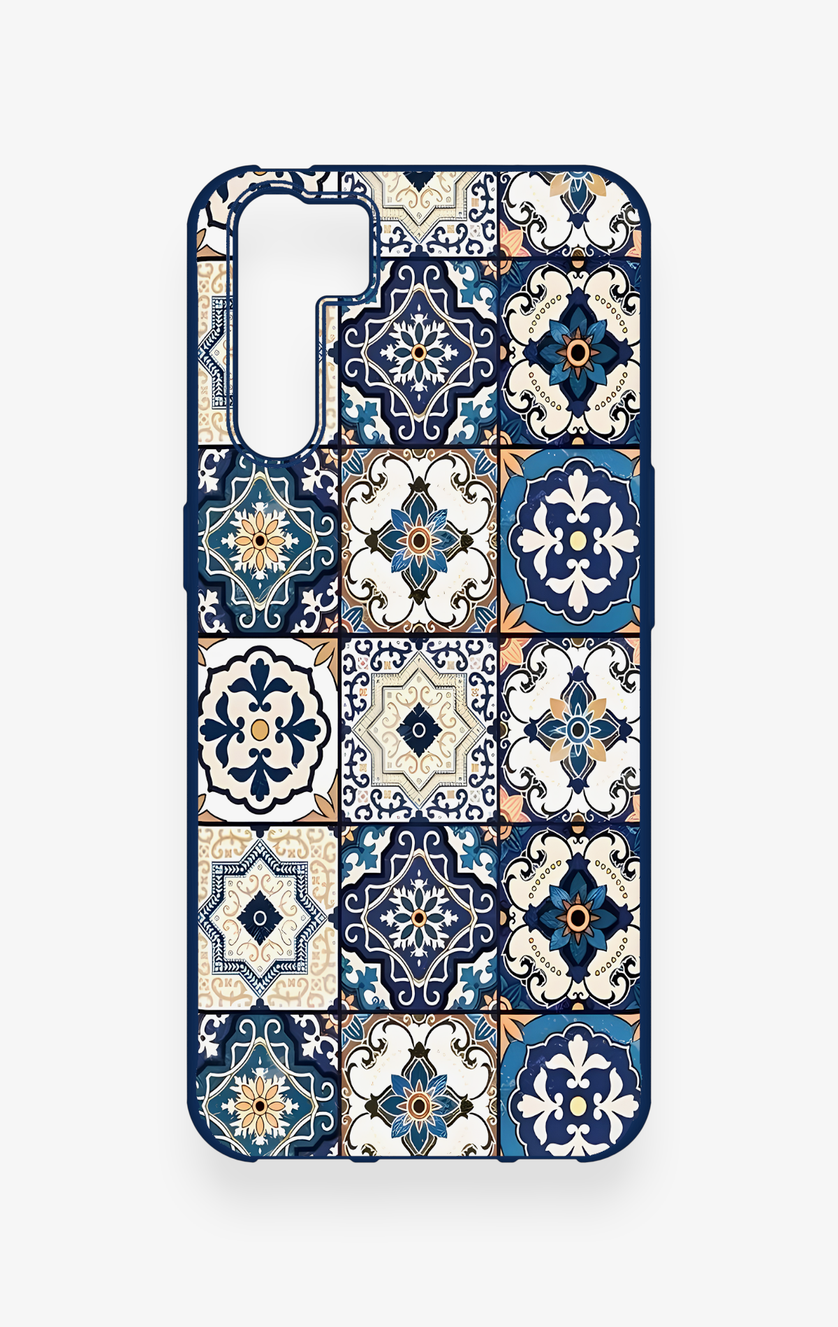 Oppo A91 Uyumlu Mozaik Çini Desenli Silikon Kılıf