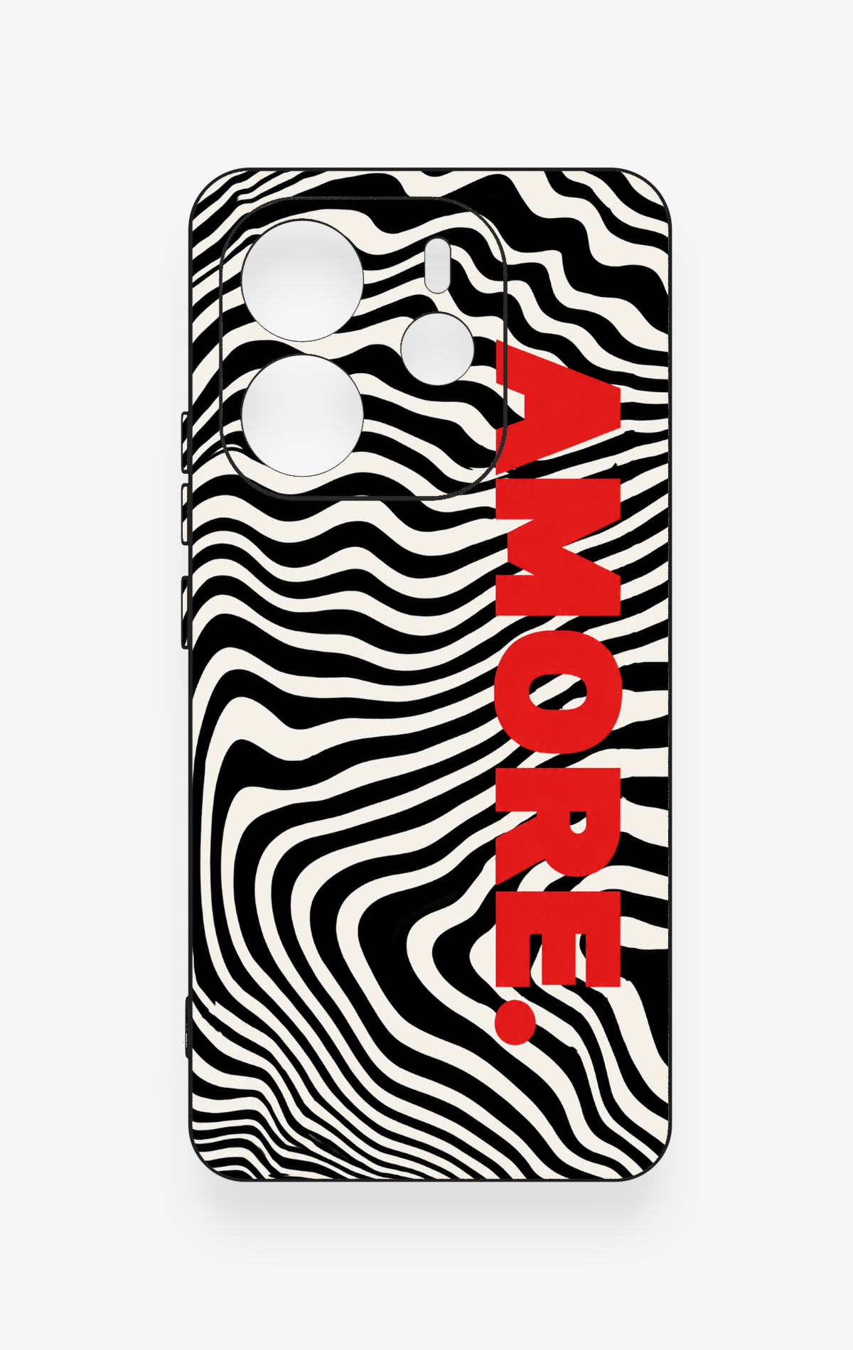 Redmi Note 14 4G Uyumlu Zebra Amore Desenli Silikon Kılıf