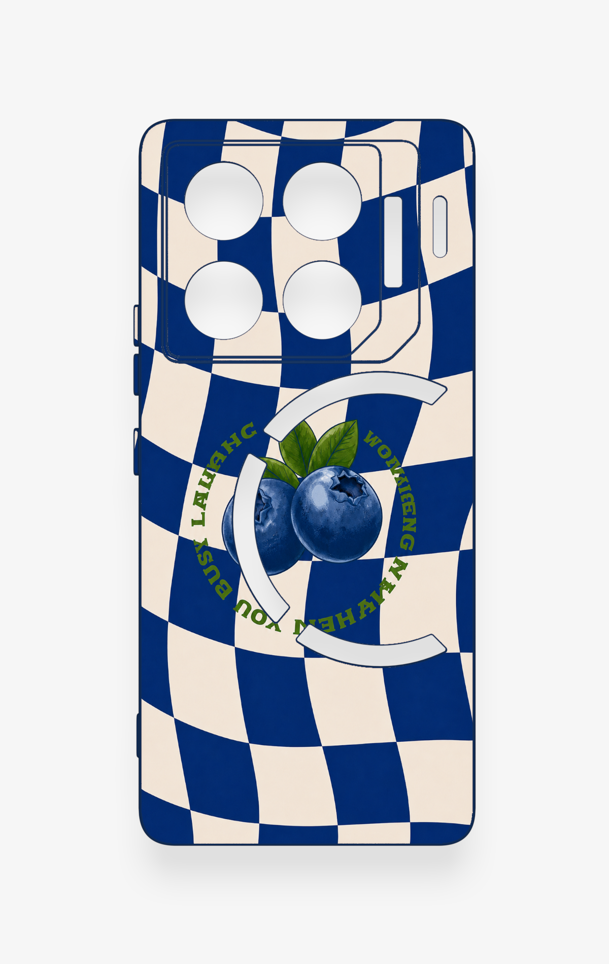 İnfinix Gt 20 Pro Uyumlu Yaban Mersini Desenli Silikon Kılıf
