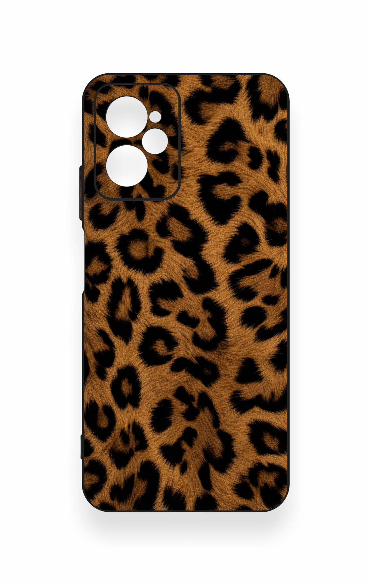 Casper Via X30 Uyumlu Koyu Leopar Deri Desenli Silikon Kılıf