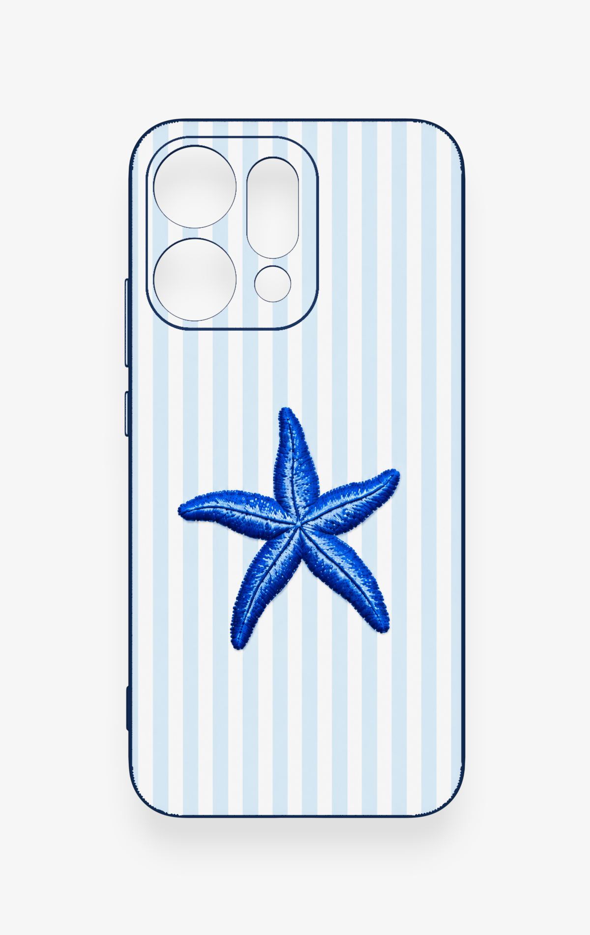 Oppo Reno 14 Uyumlu Mavi Deniz Yıldızı Desenli Silikon Kılıf