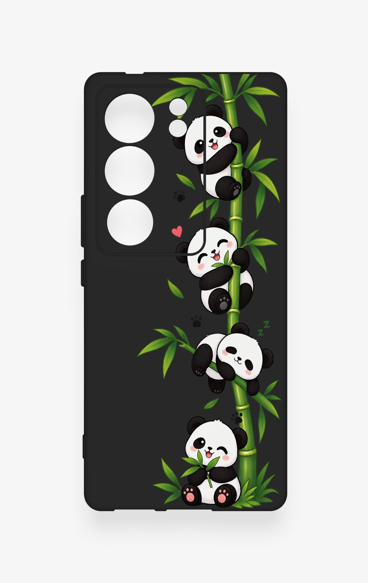 Vivo V29 Uyumlu Sevimli Panda Bambu Desenli Silikon Kılıf