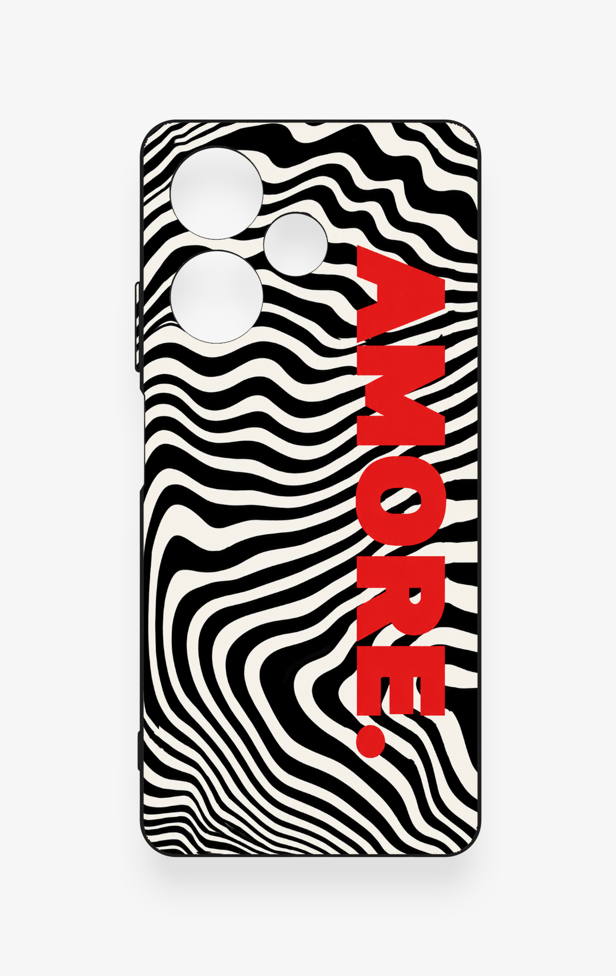 İnfinix Hot 30 Uyumlu Zebra Amore Desenli Silikon Kılıf