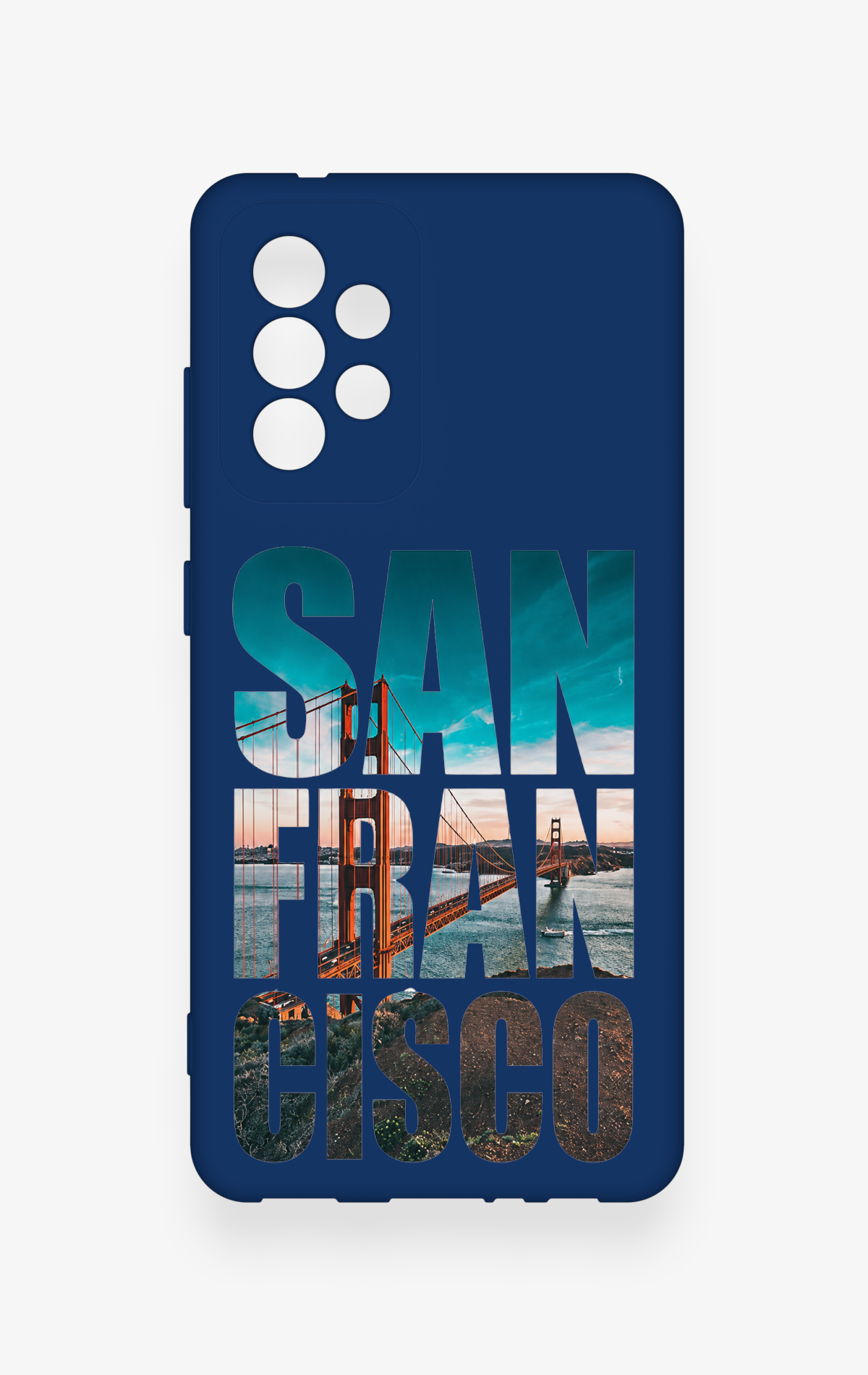 Samsung A52 Uyumlu San Francisco Desenli Silikon Kılıf
