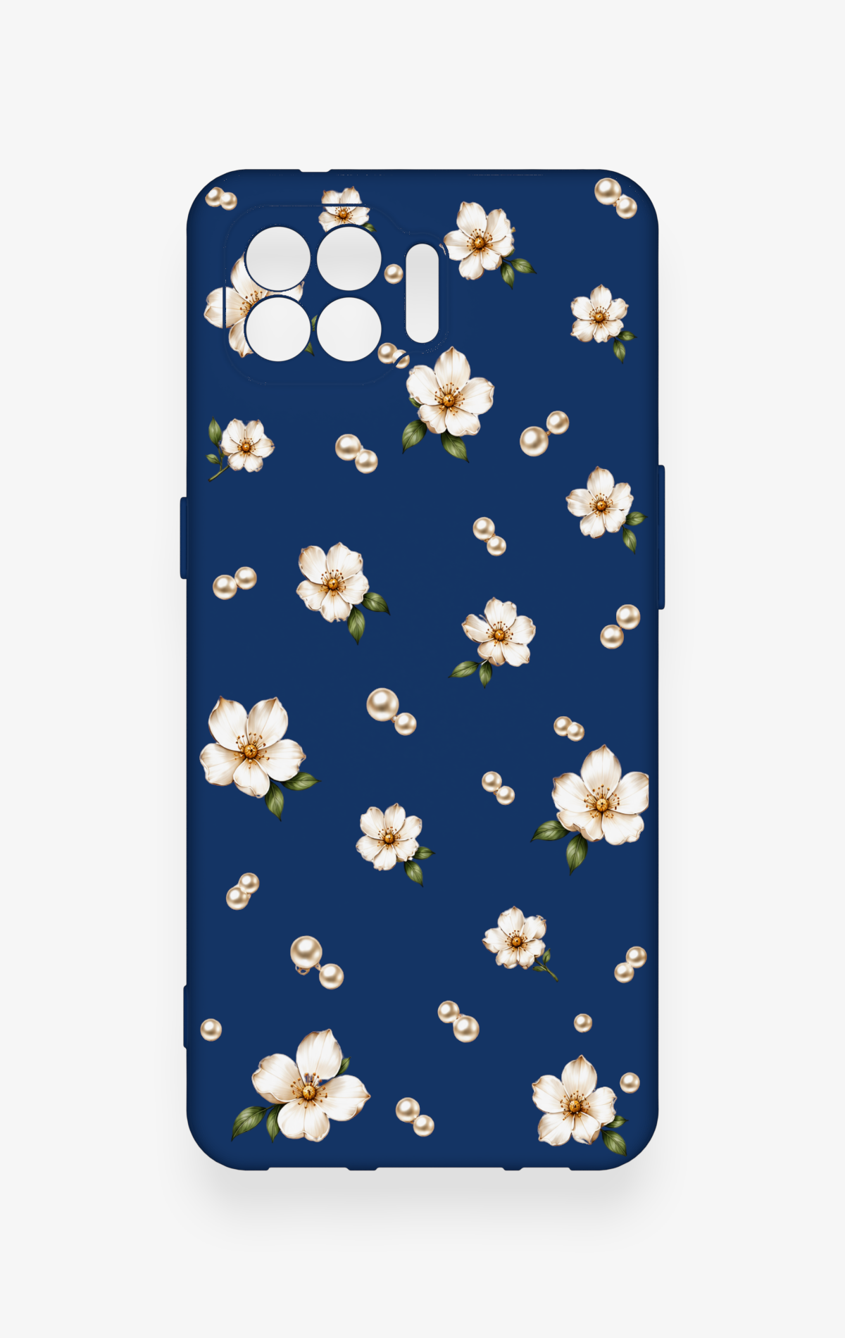 Oppo Reno 4 Lite Uyumlu Papatya İnci Desenli Silikon Kılıf
