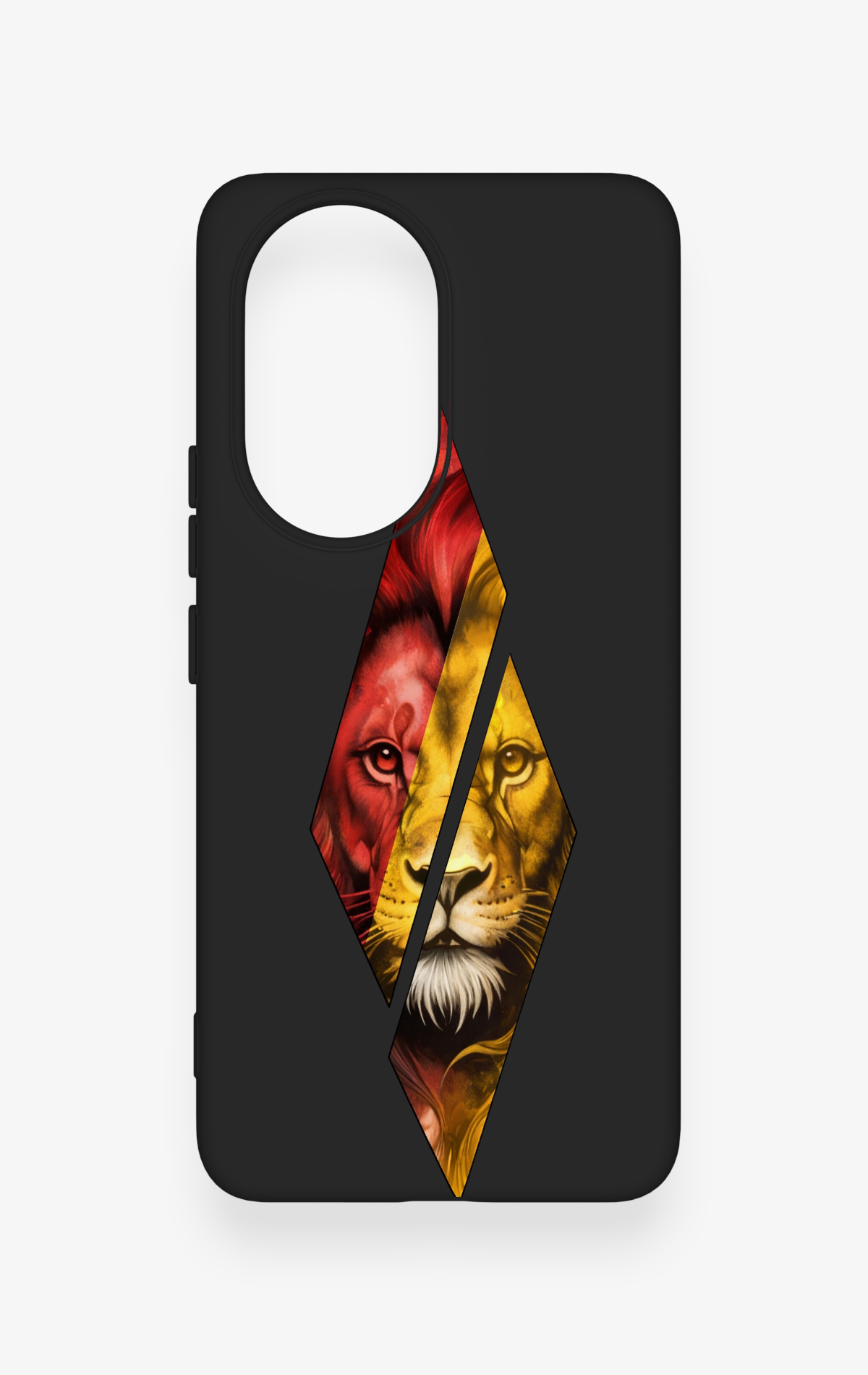 Honor 200 5G Uyumlu Kesik Aslan Desenli Silikon Kılıf
