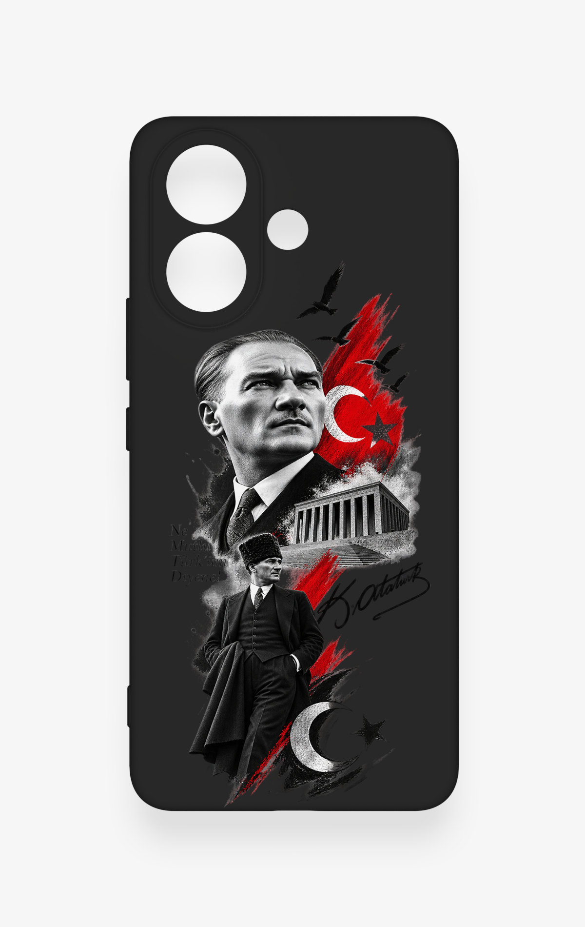 Vivo V60 Lite Uyumlu Atatürk Anıtkabir Desenli Silikon Kılıf