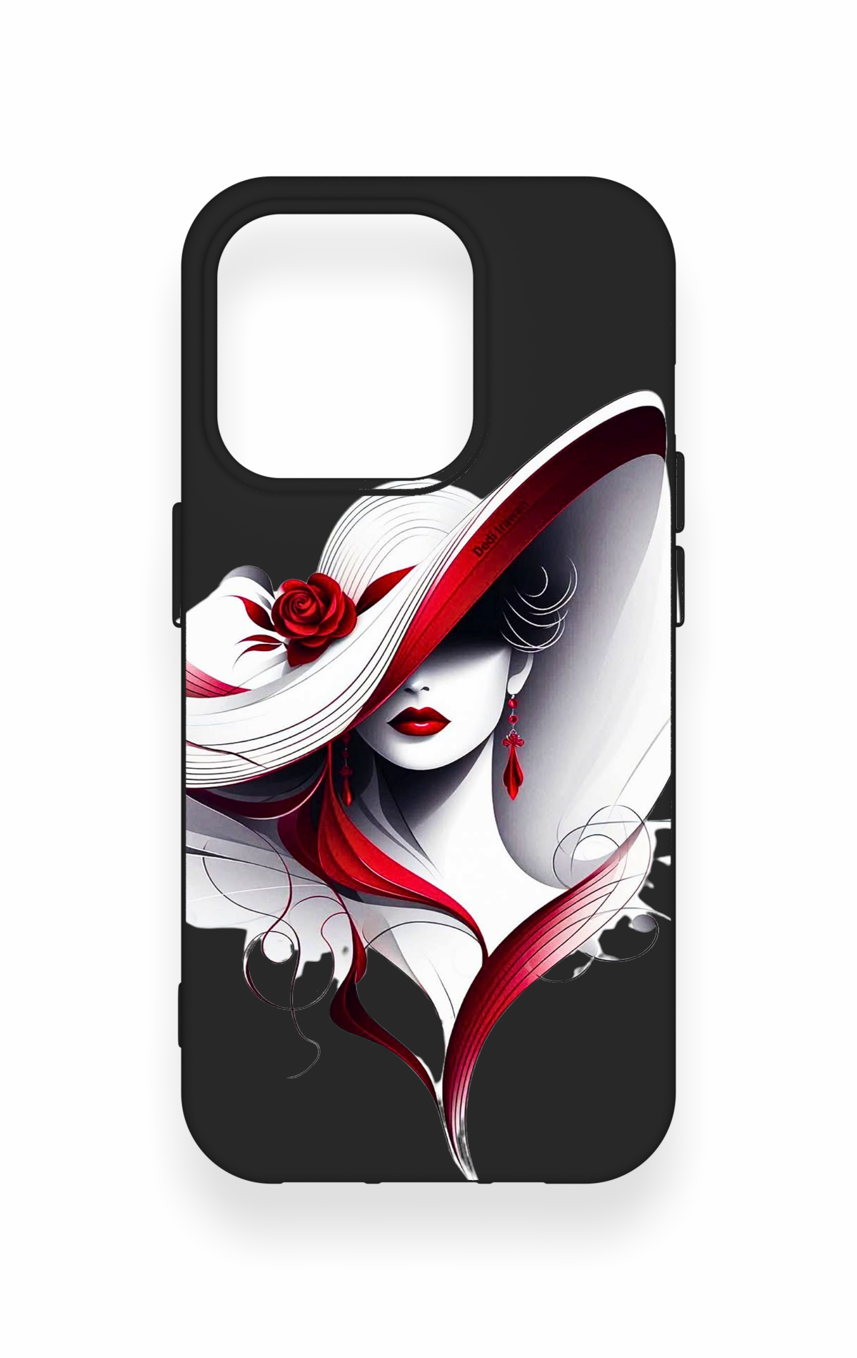 iPhone 15 Pro Uyumlu Matmazel Desenli Silikon Kılıf