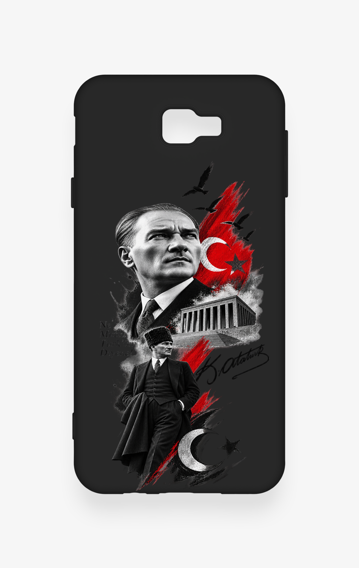 Samsung J7 Prime Uyumlu Atatürk Anıtkabir Desenli Silikon Kılıf