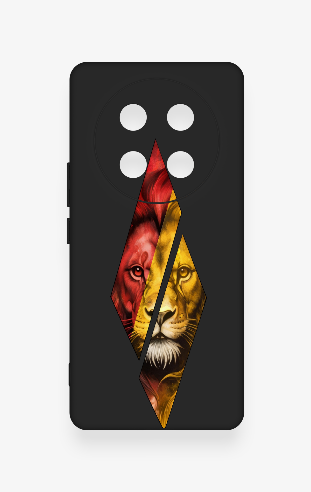 Honor Magic 7 Lite 5G Uyumlu Kesik Aslan Desenli Silikon Kılıf