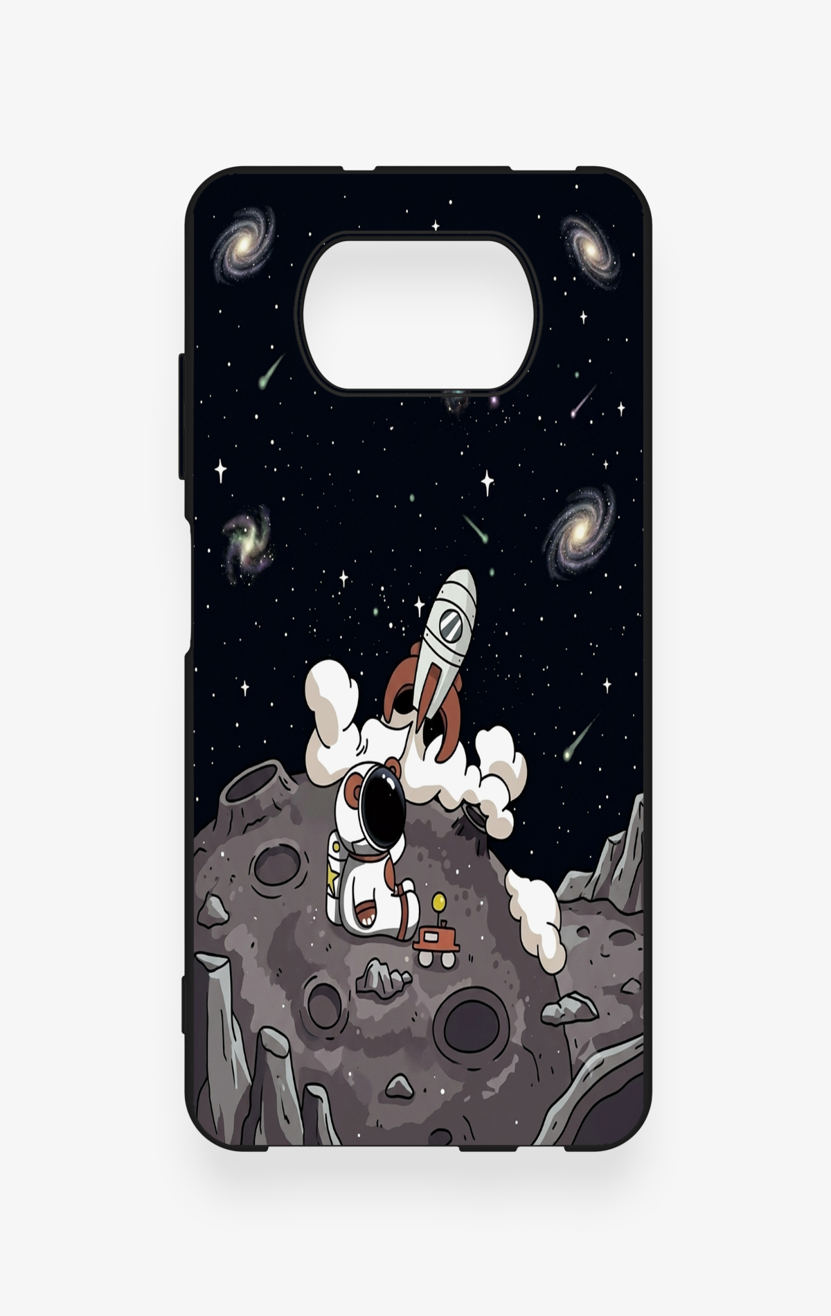 Poco X3 Uyumlu Uzay Astronot Desenli Silikon Kılıf