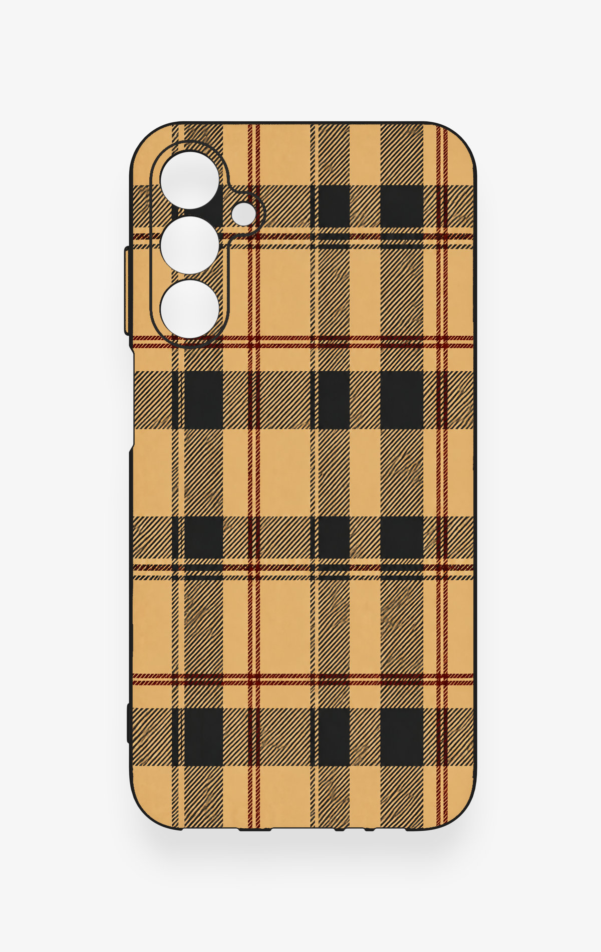 Samsung A15 Uyumlu Burberry Ekose Desenli Silikon Kılıf