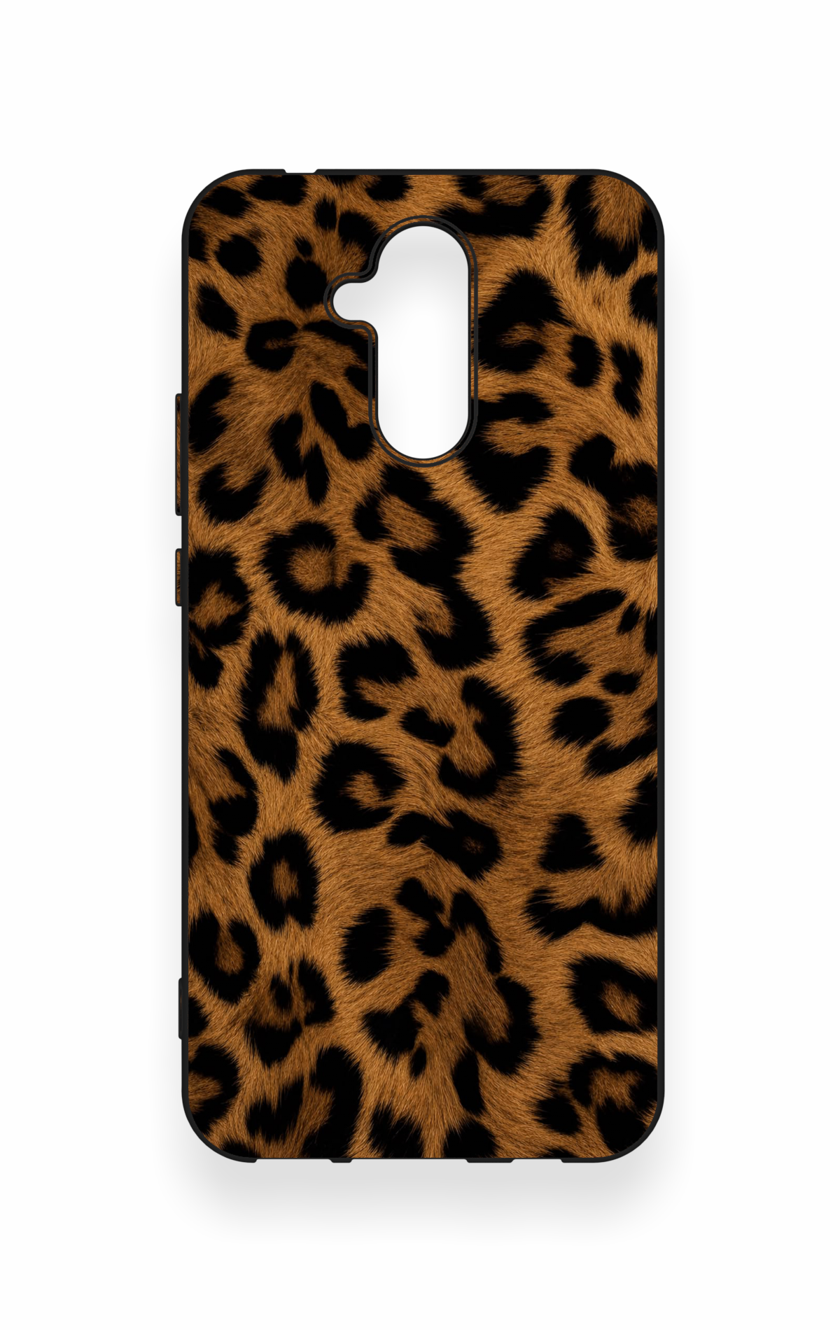 Huawei Mate 20 Lite Uyumlu Koyu Leopar Deri Desenli Silikon Kılıf