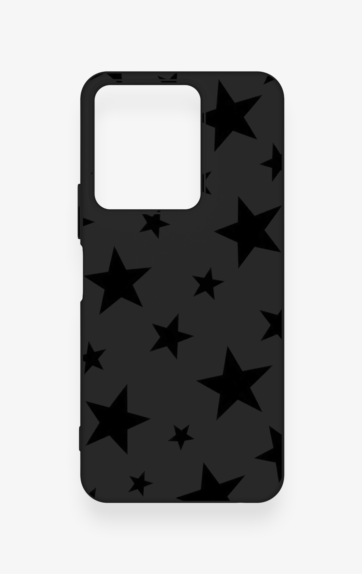 Vivo Y35 Uyumlu Siyah Star Desenli Silikon Kılıf