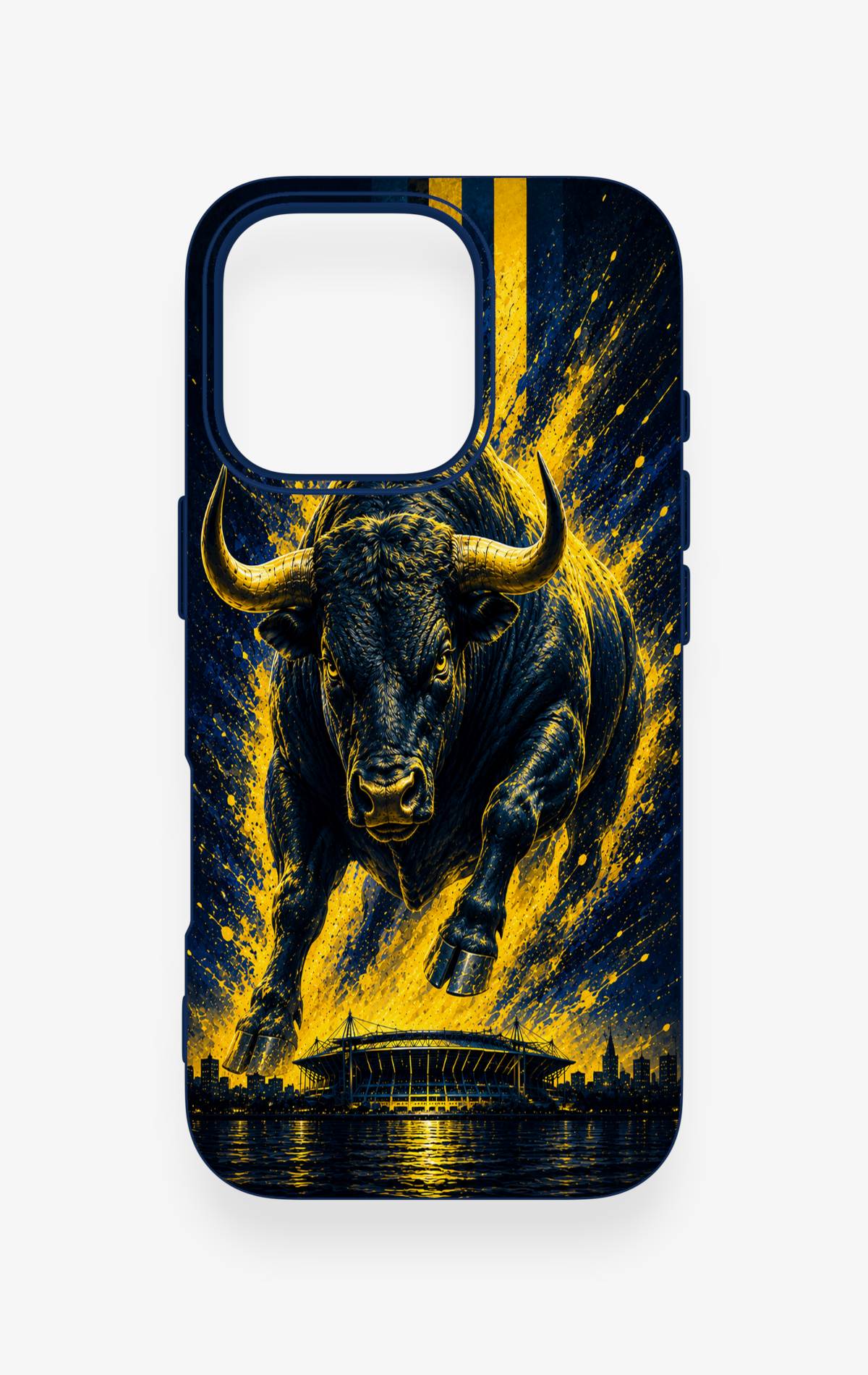 iPhone 16 Pro Uyumlu Kadiköy Boğası Desenli Silikon Kılıf