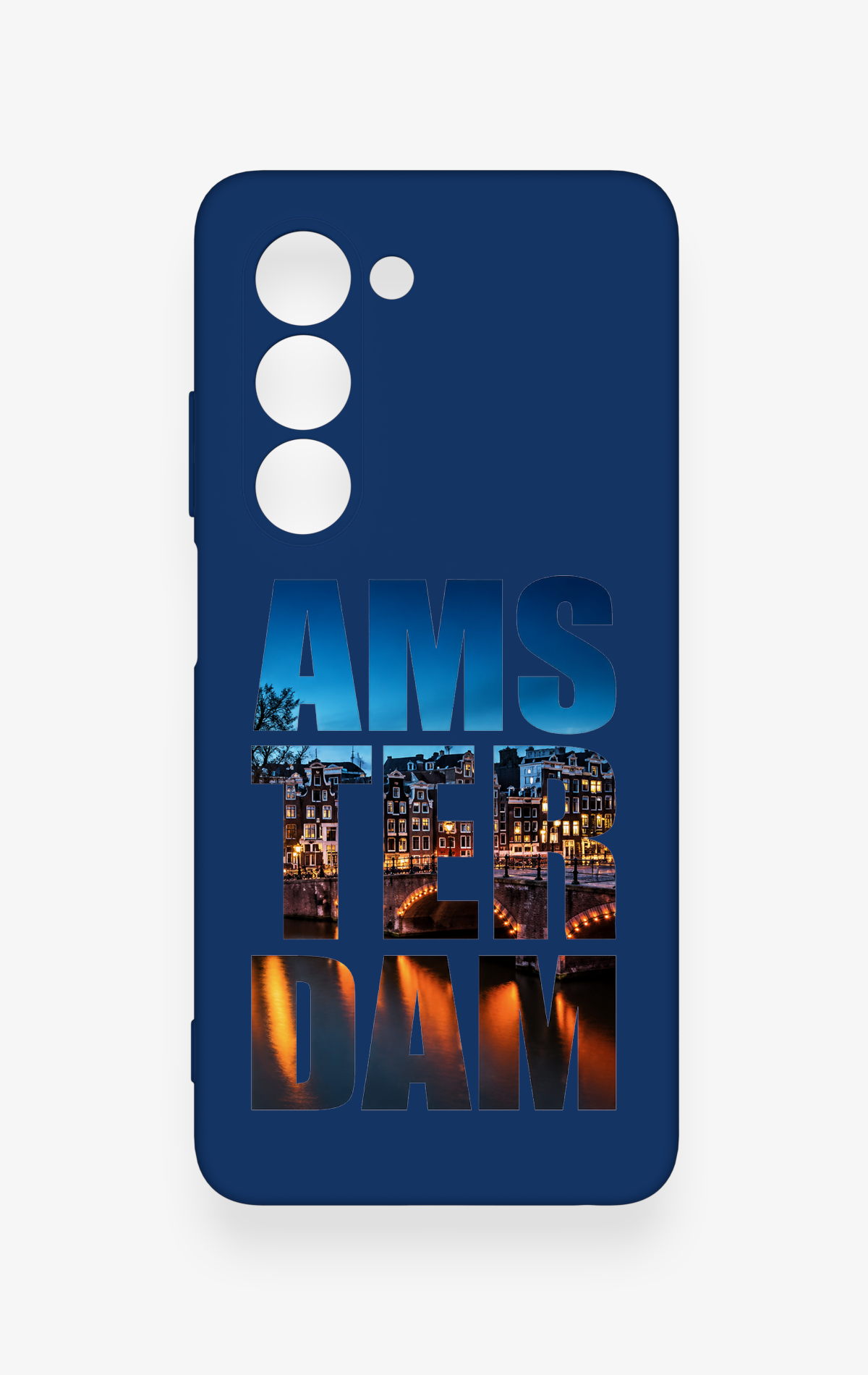 Oppo A5 5G Uyumlu Amsterdam Desenli Silikon Kılıf