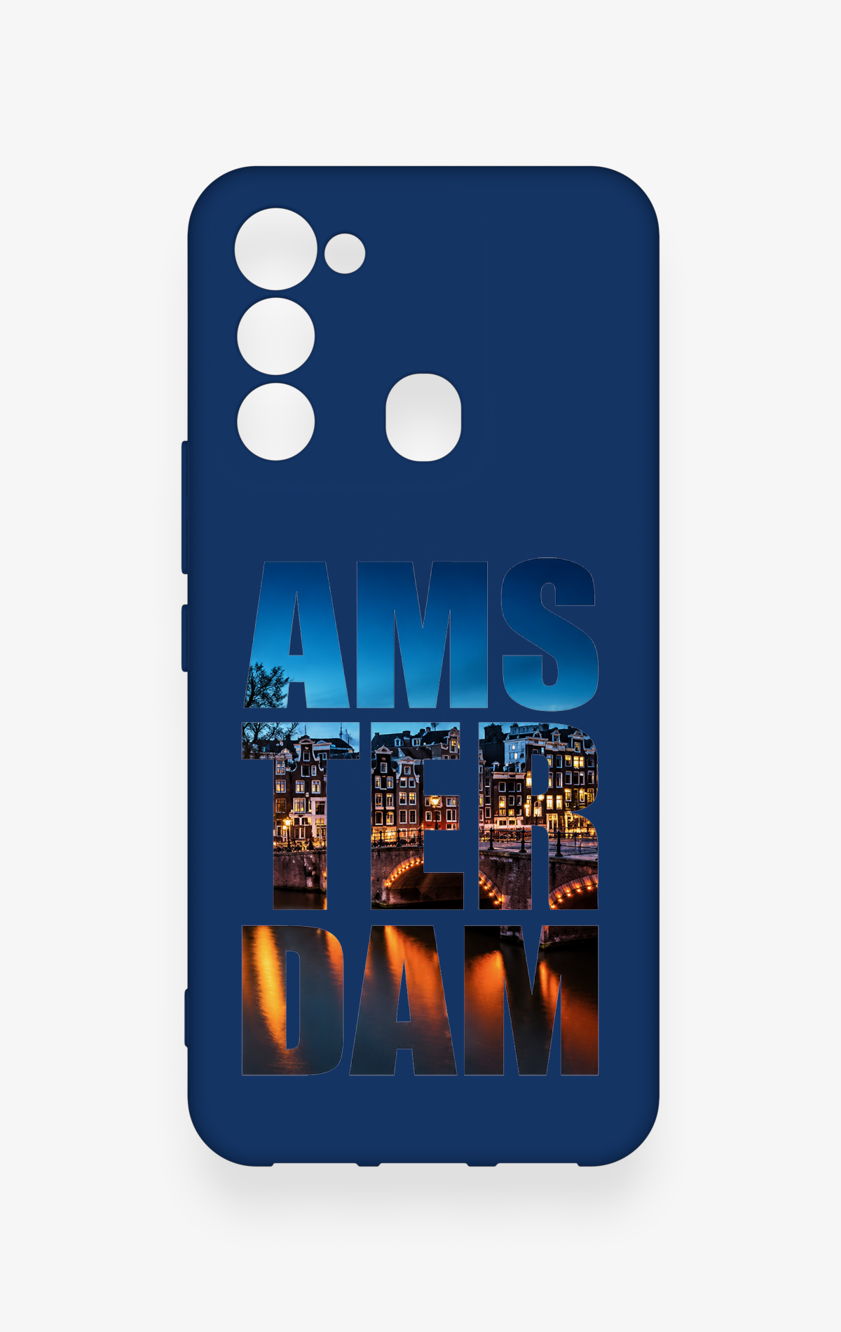 Tecno Spark 8C Uyumlu Amsterdam Desenli Silikon Kılıf