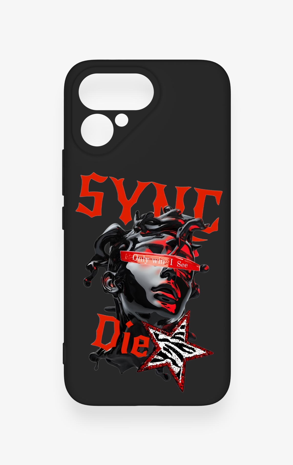 Tecno Pova Curve 2 Uyumlu Sync Die Desenli Silikon Kılıf