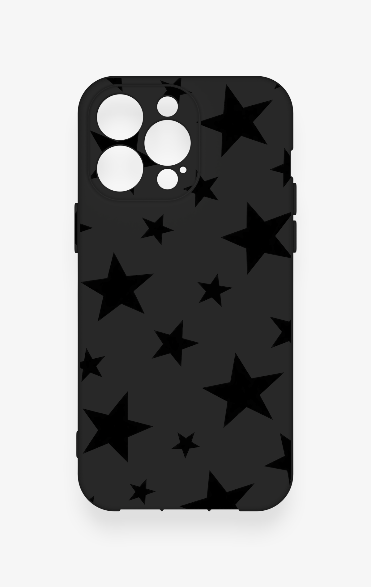 iPhone 13 Pro Max Uyumlu Siyah Star Desenli Silikon Kılıf
