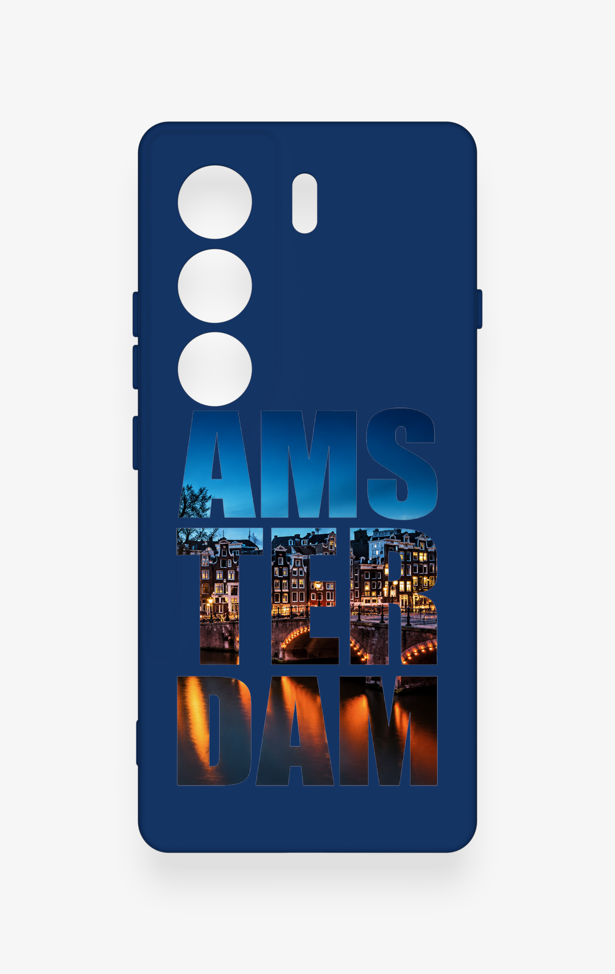 Tecno Camon 40 4G Uyumlu Amsterdam Desenli Silikon Kılıf