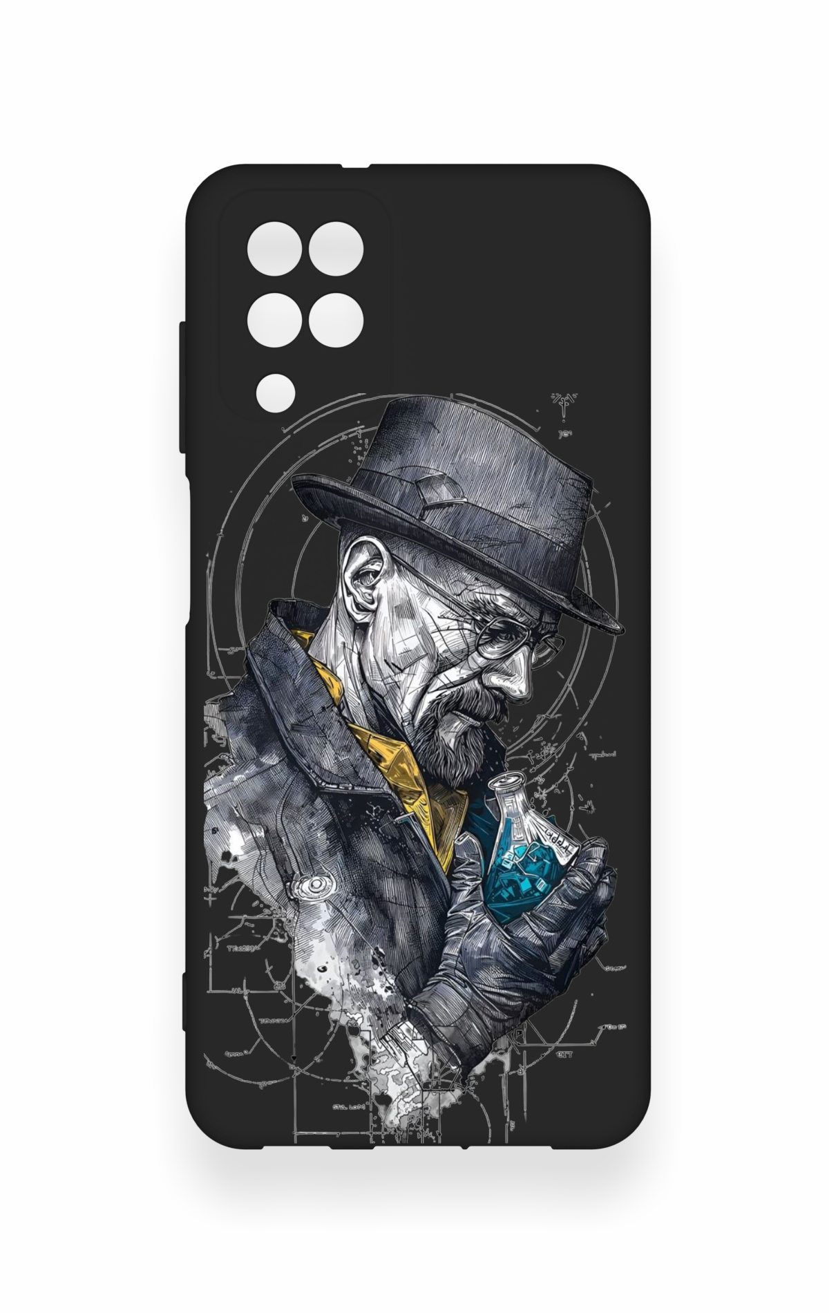 Samsung A12 Uyumlu Walter White Desenli Silikon Kılıf