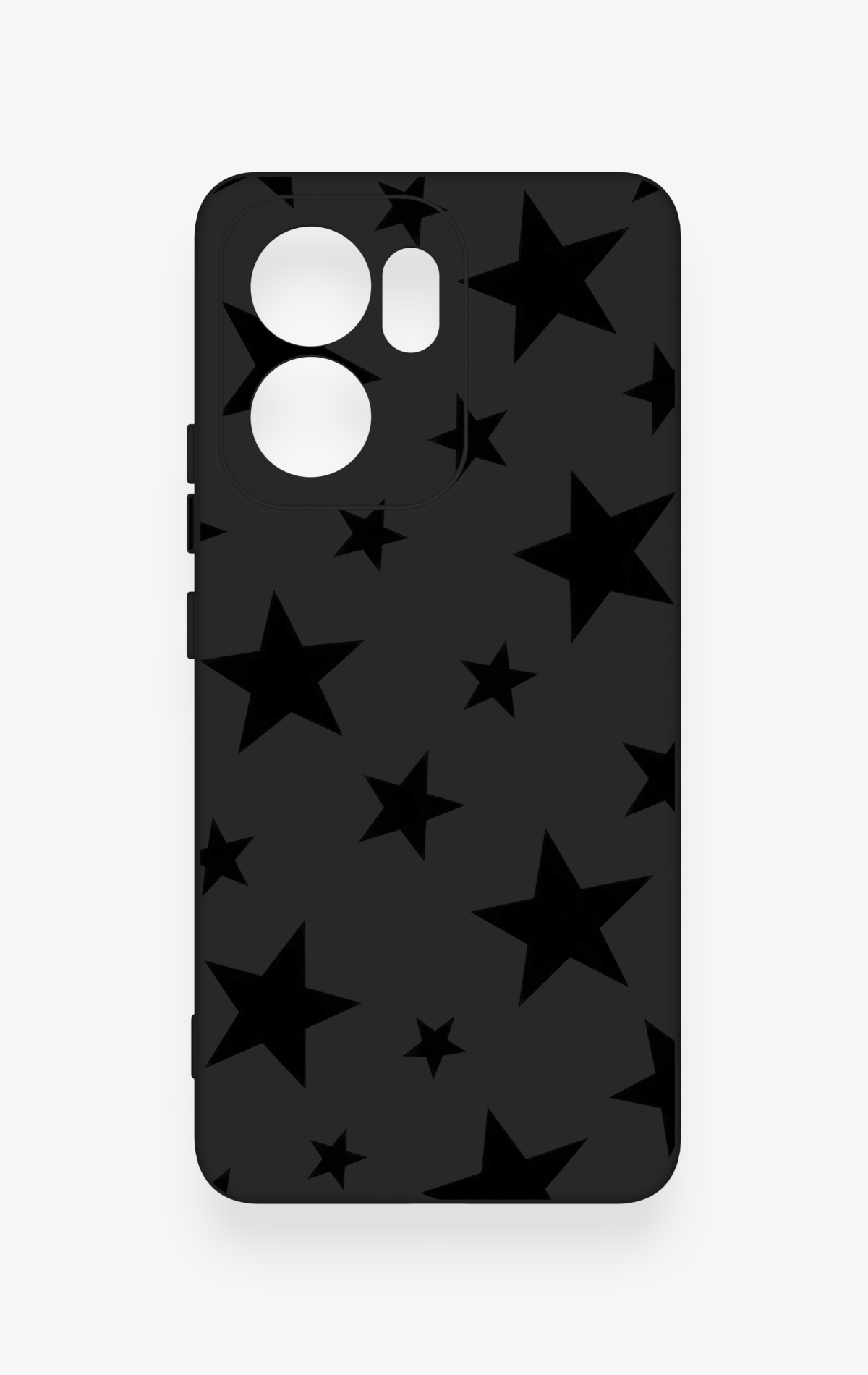 Oppo Reno 13F Uyumlu Siyah Star Desenli Silikon Kılıf