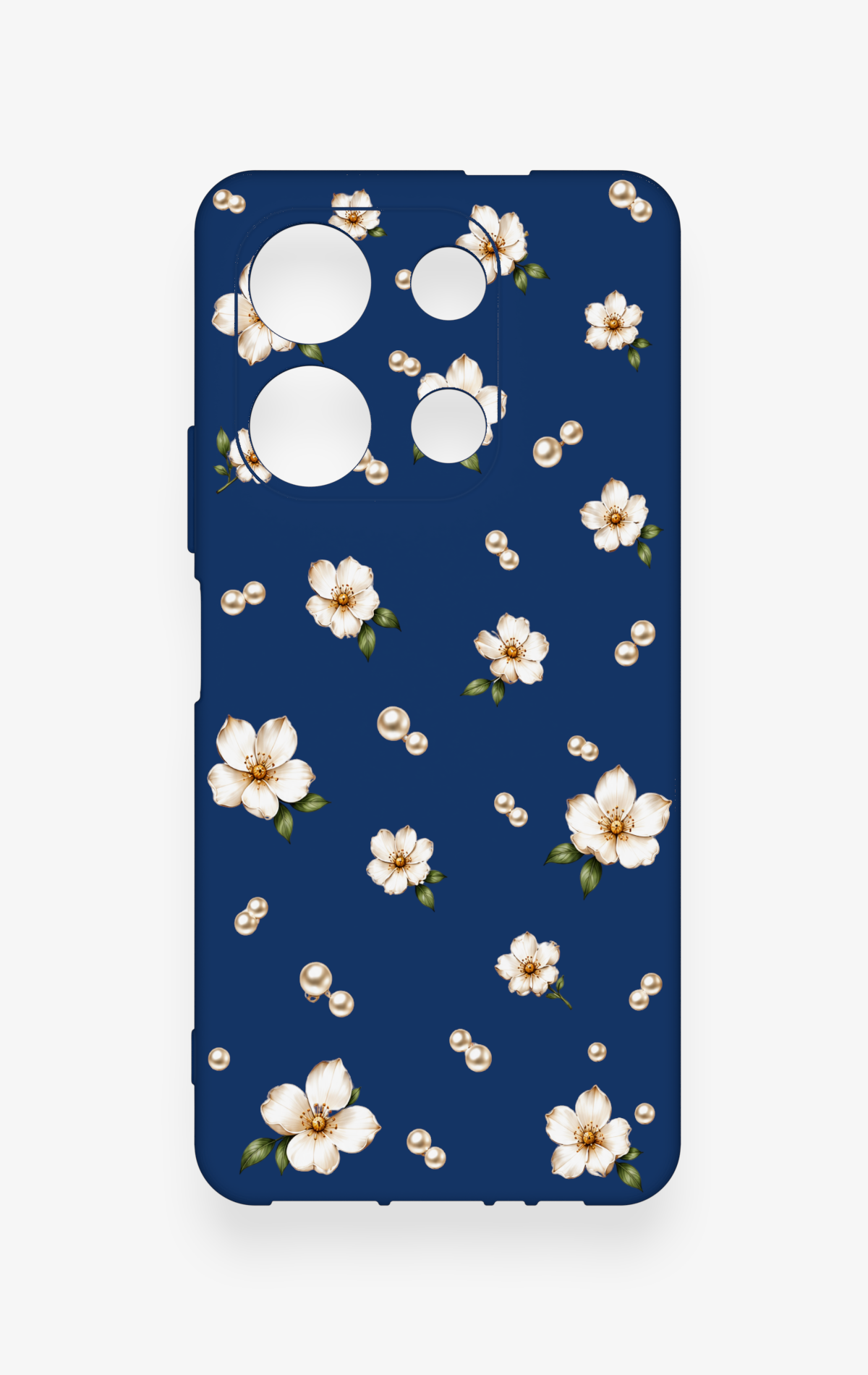 İnfinix Note 30 Uyumlu Papatya İnci Desenli Silikon Kılıf
