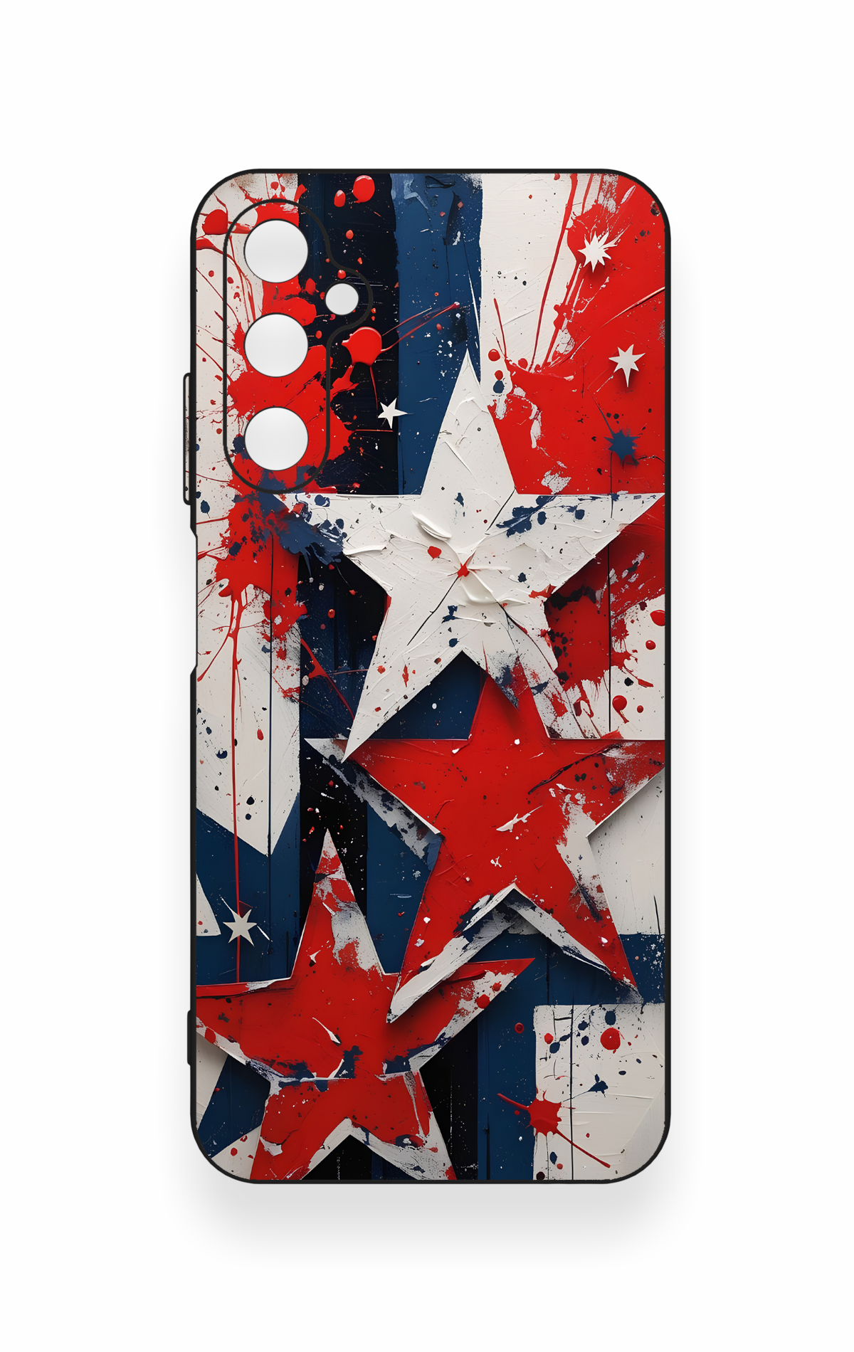 Samsung A05s Uyumlu Star Flag Desenli Silikon Kılıf