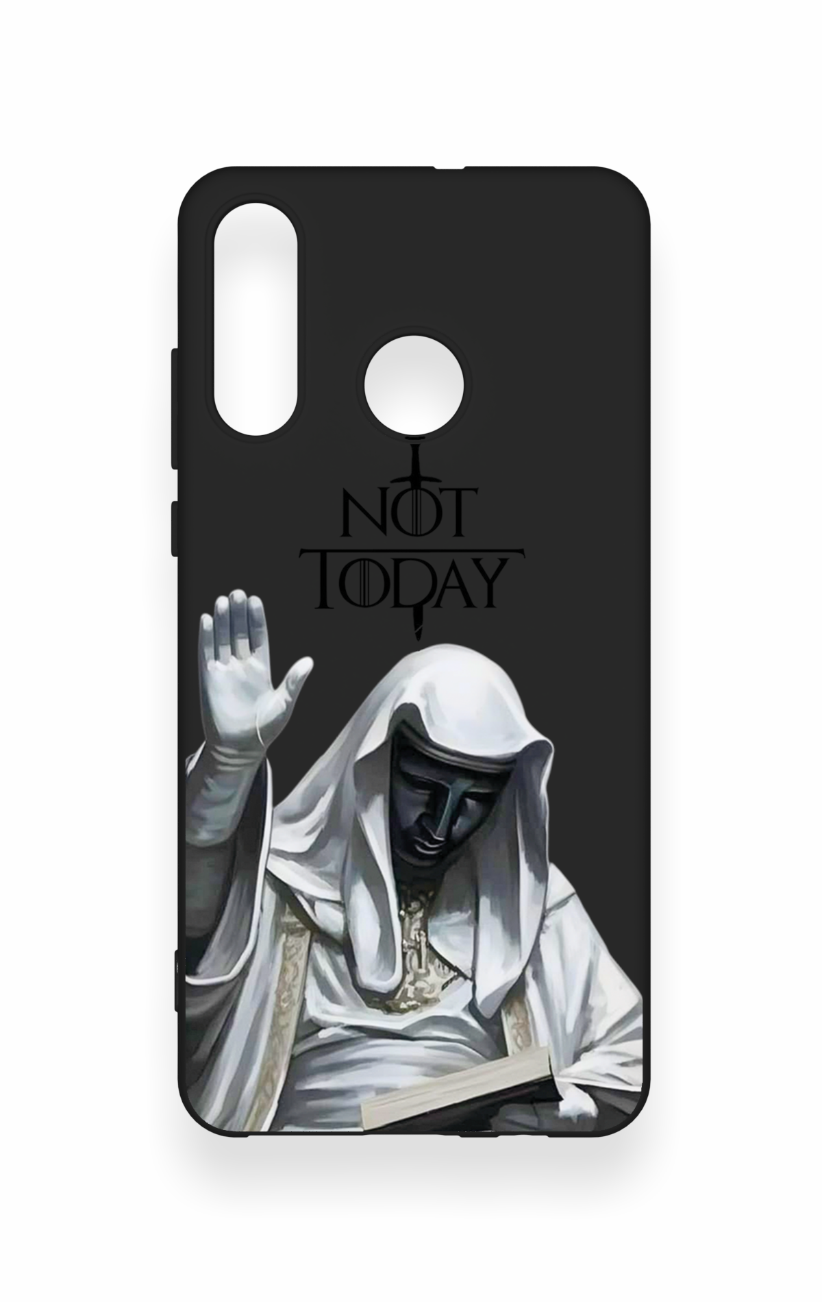 Huawei P30 Lite Uyumlu Not Today Desenli Silikon Kılıf
