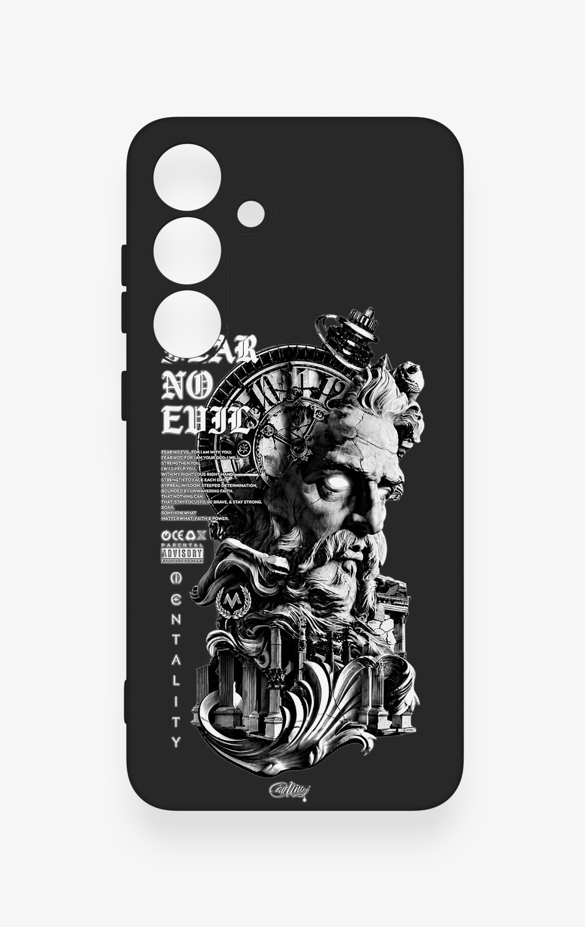 Samsung S25 Plus Uyumlu Fear No Evil Desenli Silikon Kılıf