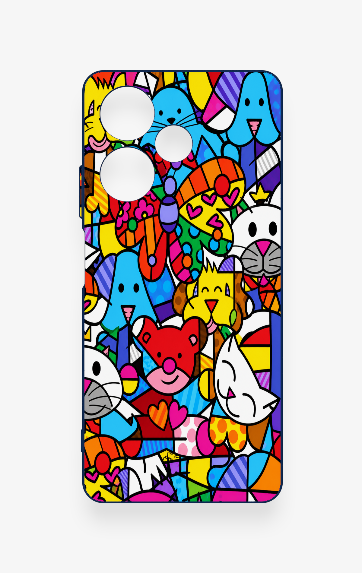 İnfinix Hot 30 Uyumlu Britto Garden Desenli Silikon Kılıf