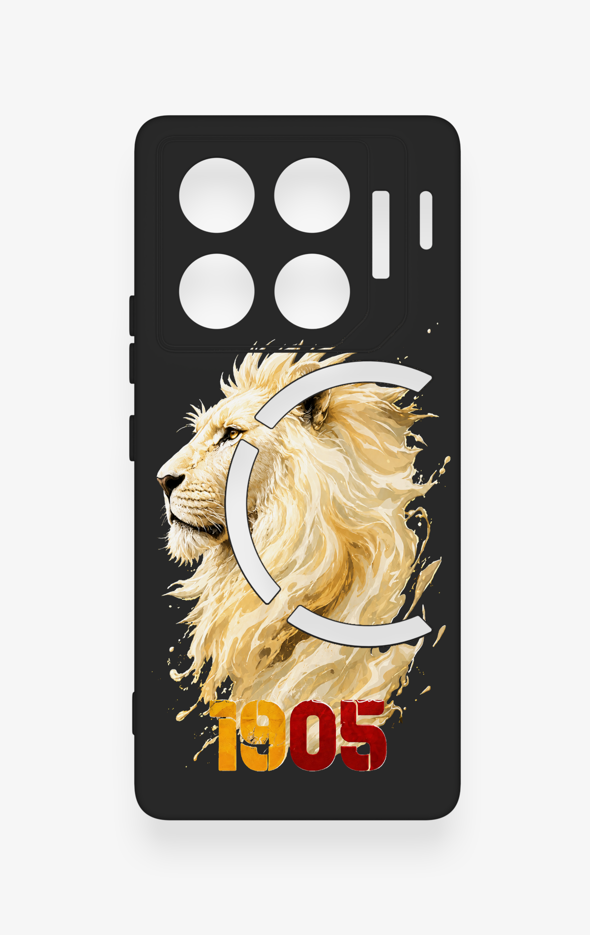 İnfinix Gt 20 Pro Uyumlu Sarı Kırmızı 1905 Aslan Desenli Silikon Kılıf